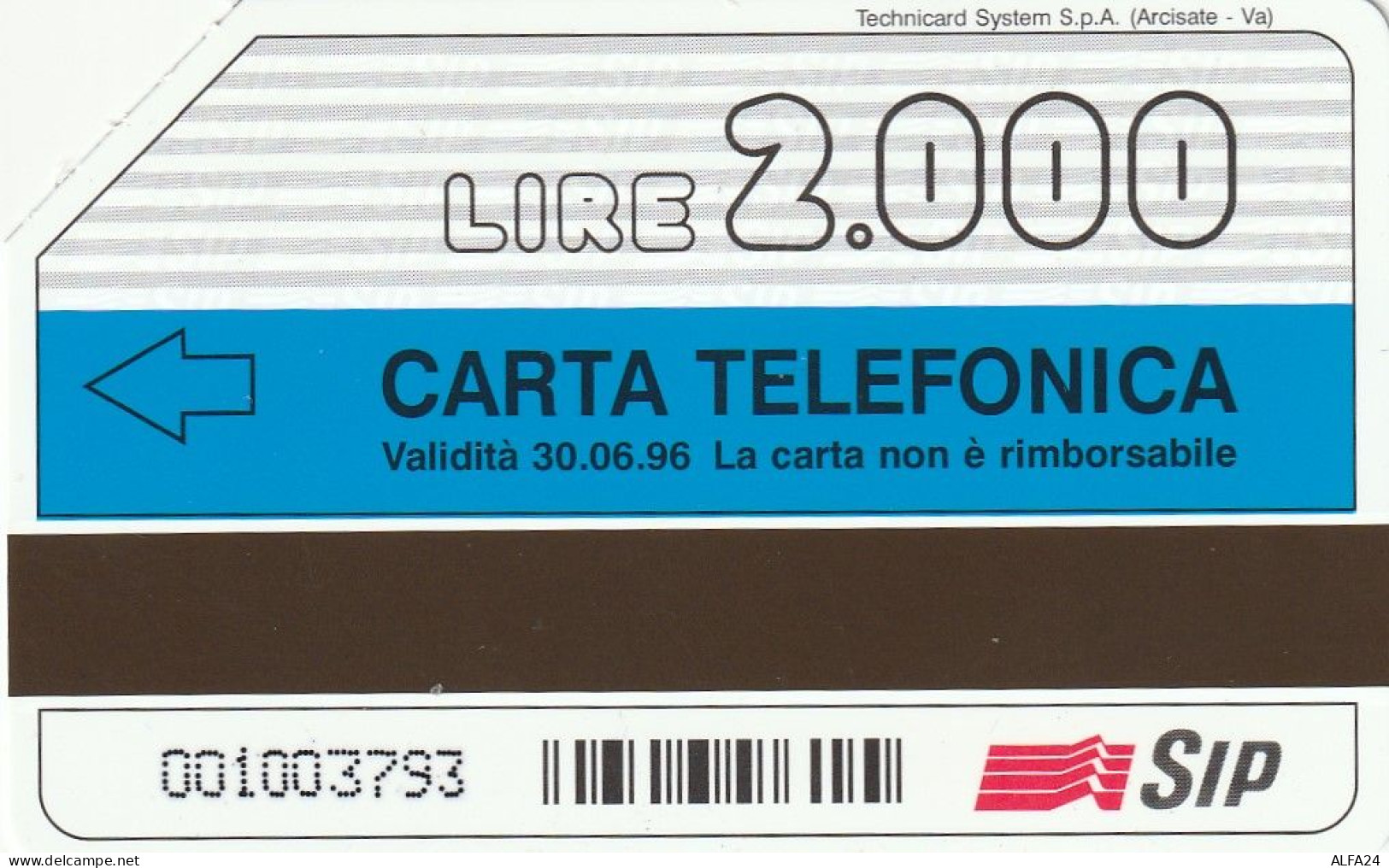 SCHEDA TELEFONICA USATA PRP 203 ACCOMOTRAC  (793 U - Private-Omaggi