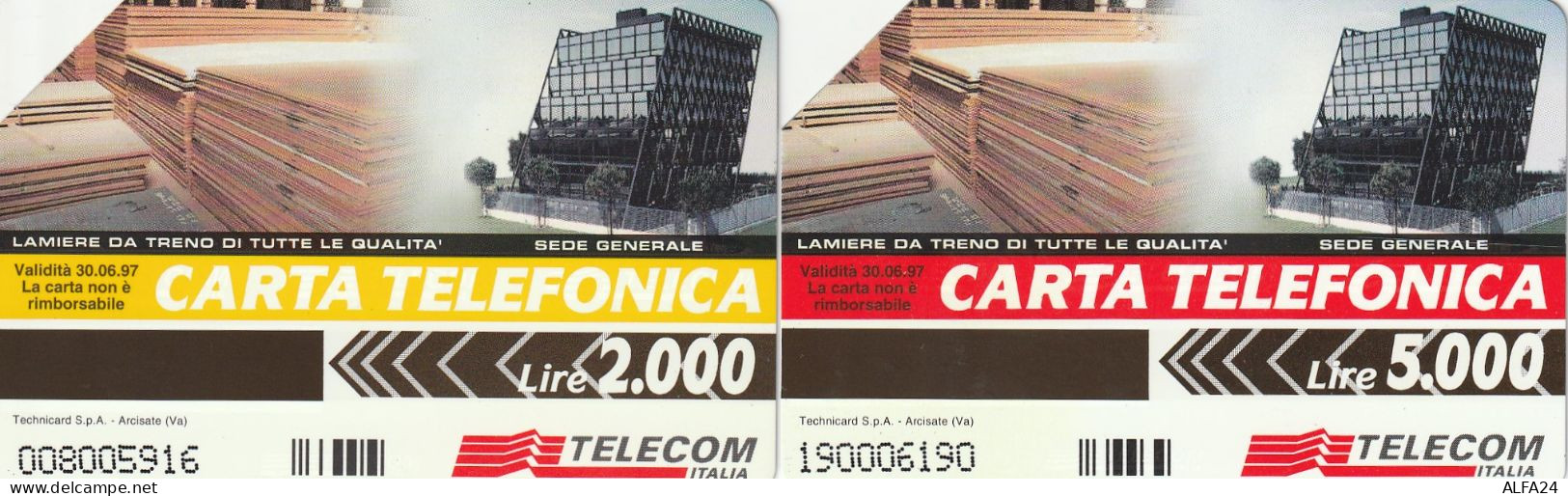 COPPIA SCHEDE TELEFONICHE USATE PRP 267-8 MANNI OSSITAGLIO  (916 U - Privées - Hommages