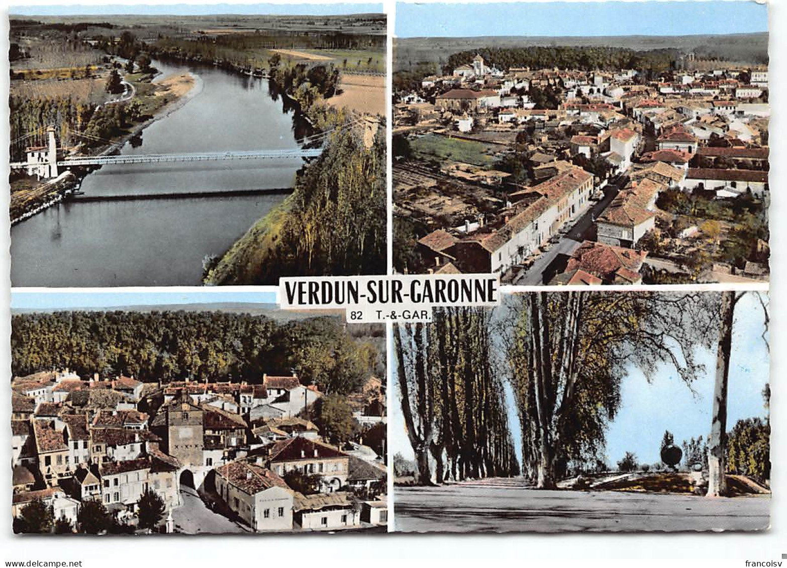 Verdun Sur Garonne.  Multivues Edit Spadem Postée 1973 - Verdun Sur Garonne