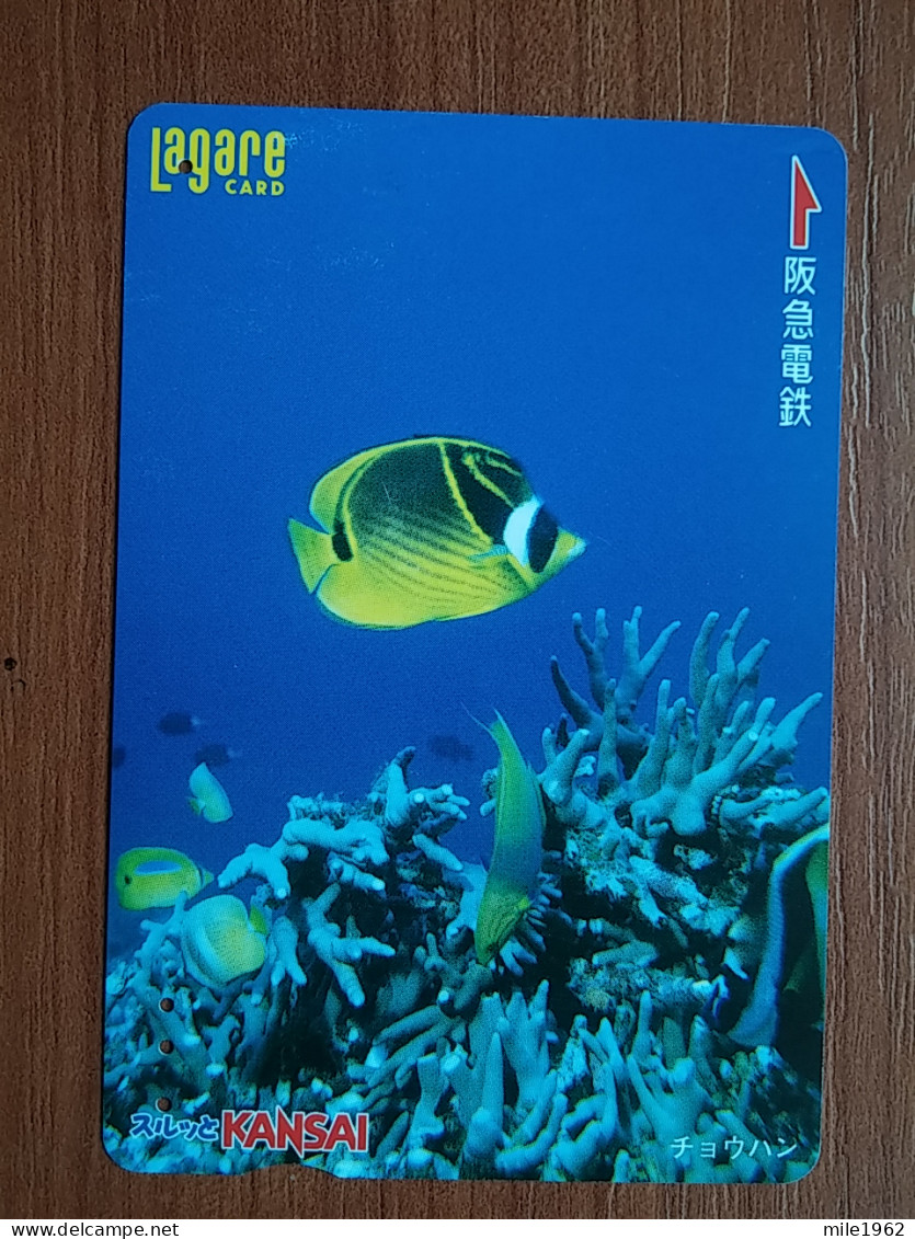 T-428 - JAPAN, Japon, Nipon, Carte Prepayee, Prepaid, Animal Fish, Poison - Fische