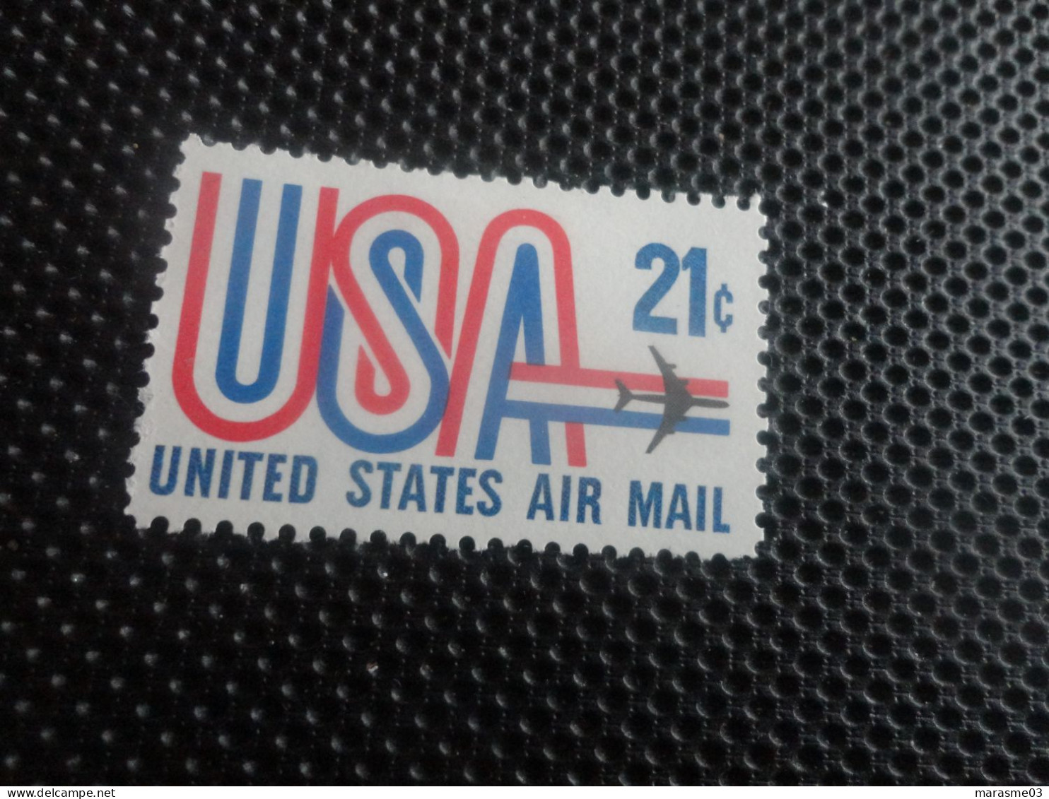 TIMBRE :UNITED STATES AIR MAIL  -  U.S.A 21c "NEUF"  Et  U.S.A. 20 C "OBLITERE" - - Sonstige & Ohne Zuordnung