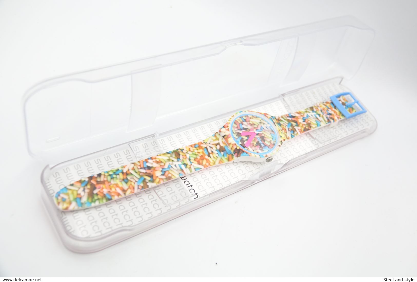 Watches : SWATCH - Sprinkled - Nr. : ASUOW705 - Oversized - Original With Box - Running - Excelent - 2013 - - Horloge: Modern