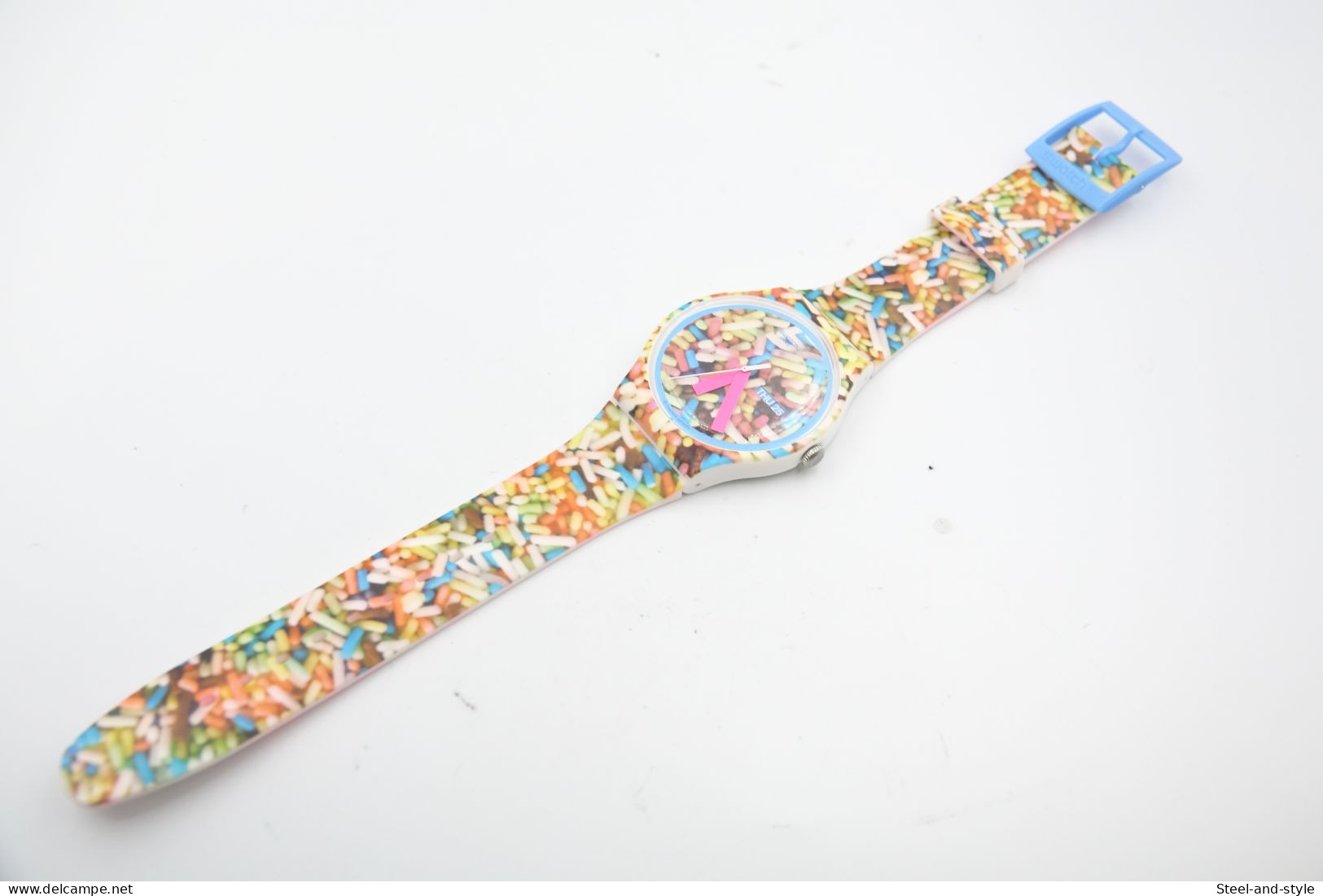 Watches : SWATCH - Sprinkled - Nr. : ASUOW705 - Oversized - Original With Box - Running - Excelent - 2013 - - Moderne Uhren