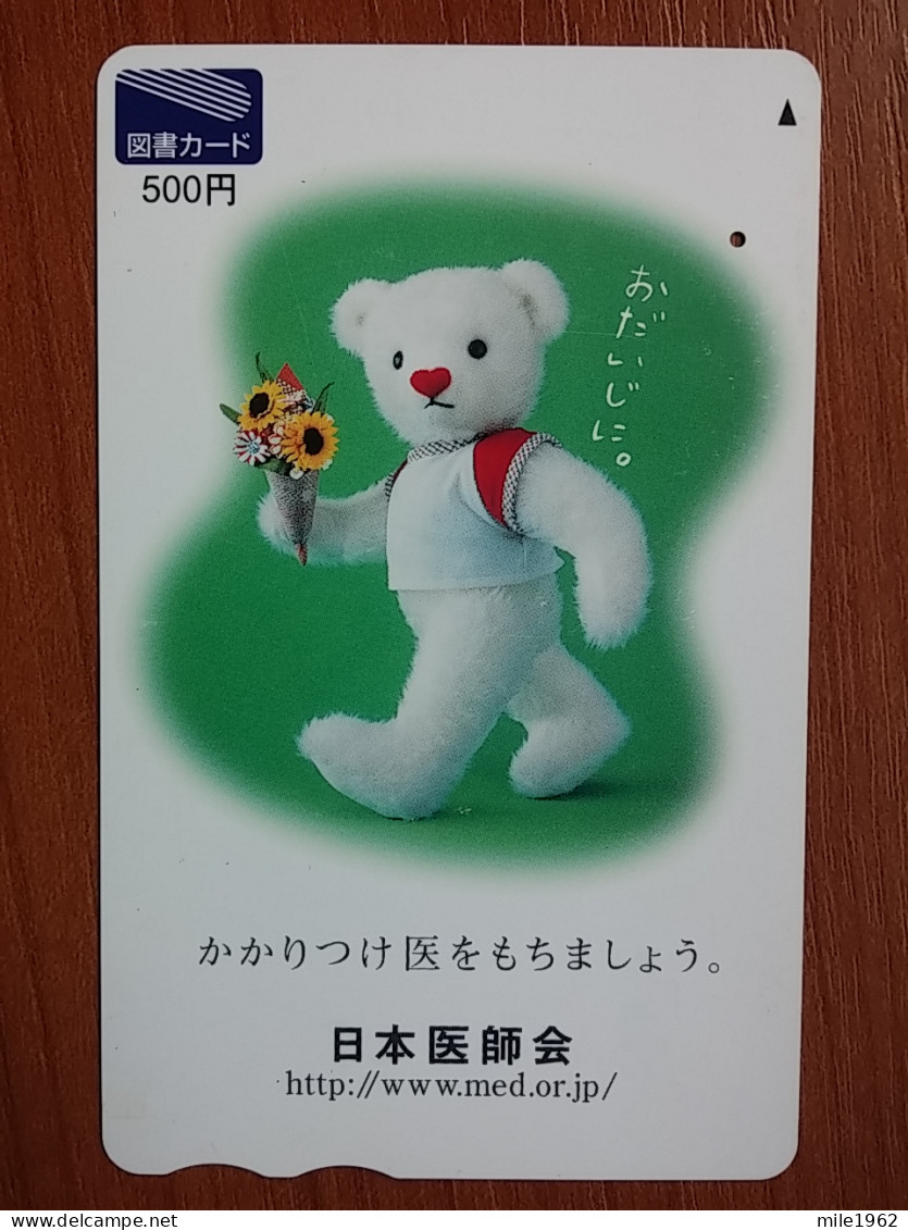 T-428-2 - JAPAN, Japon, Nipon, Carte Prepayee, Prepaid, Animal, Bear, Ours - Altri & Non Classificati