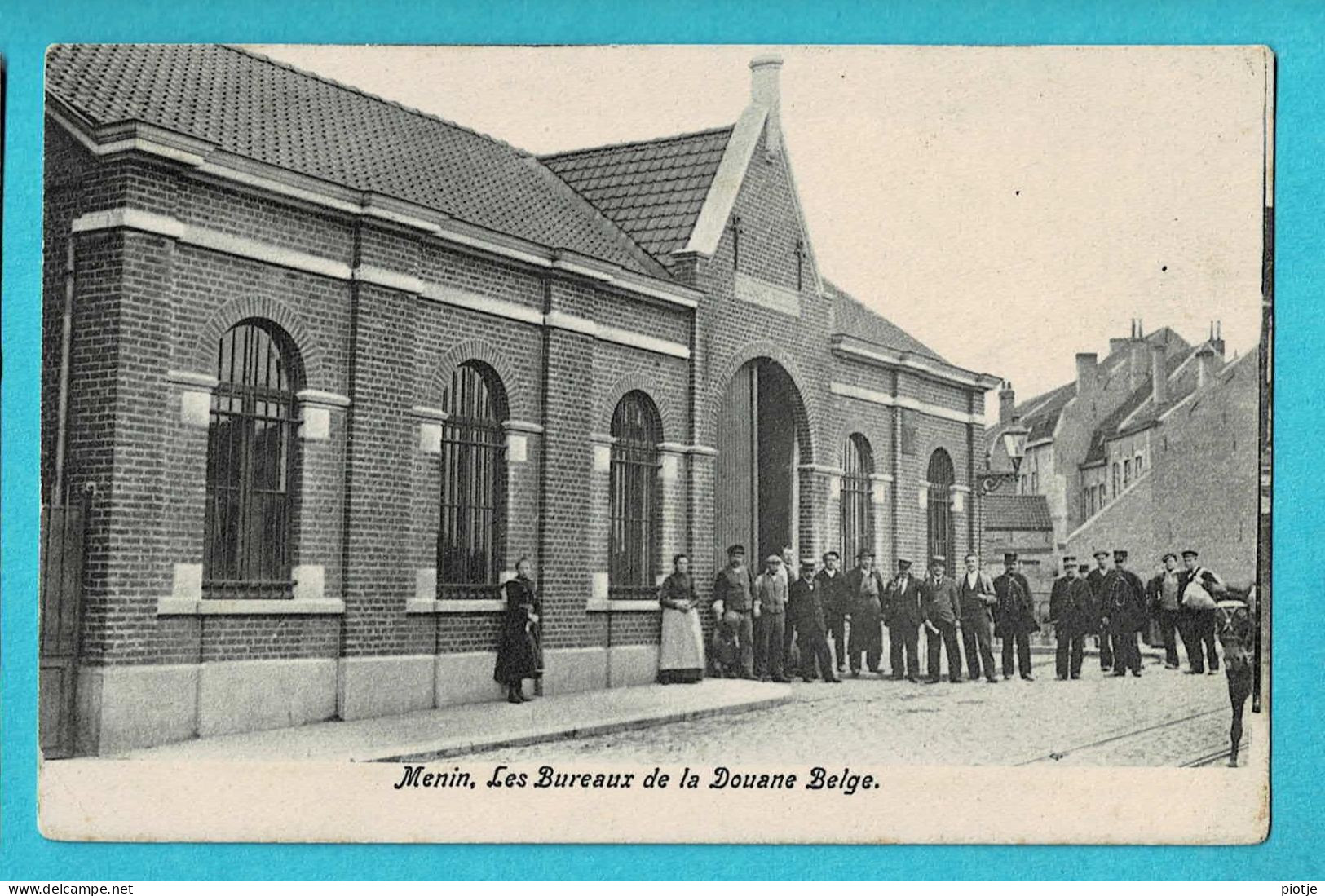 * Menen - Menin (West Vlaanderen) * Les Bureaux De La Douane Belge, Frontière, Animée, Unique, TOP, Rare - Menen