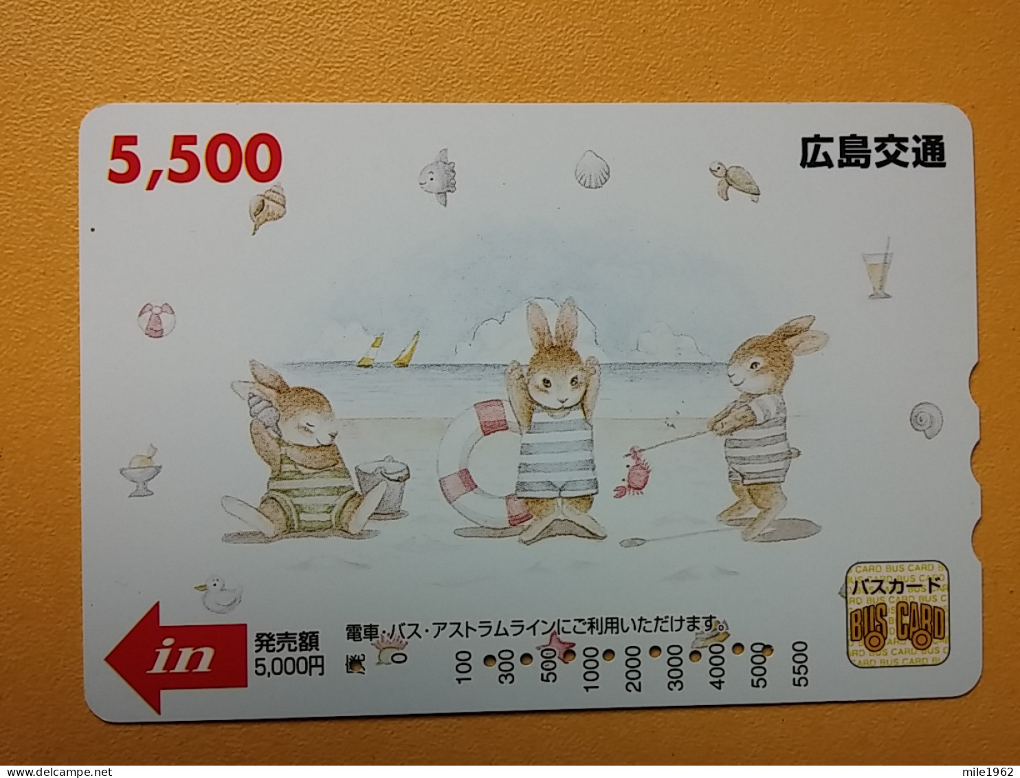 T-429 - JAPAN, Japon, Nipon, Carte Prepayee, Prepaid, Animal, Rabbit, Lapin - Conigli