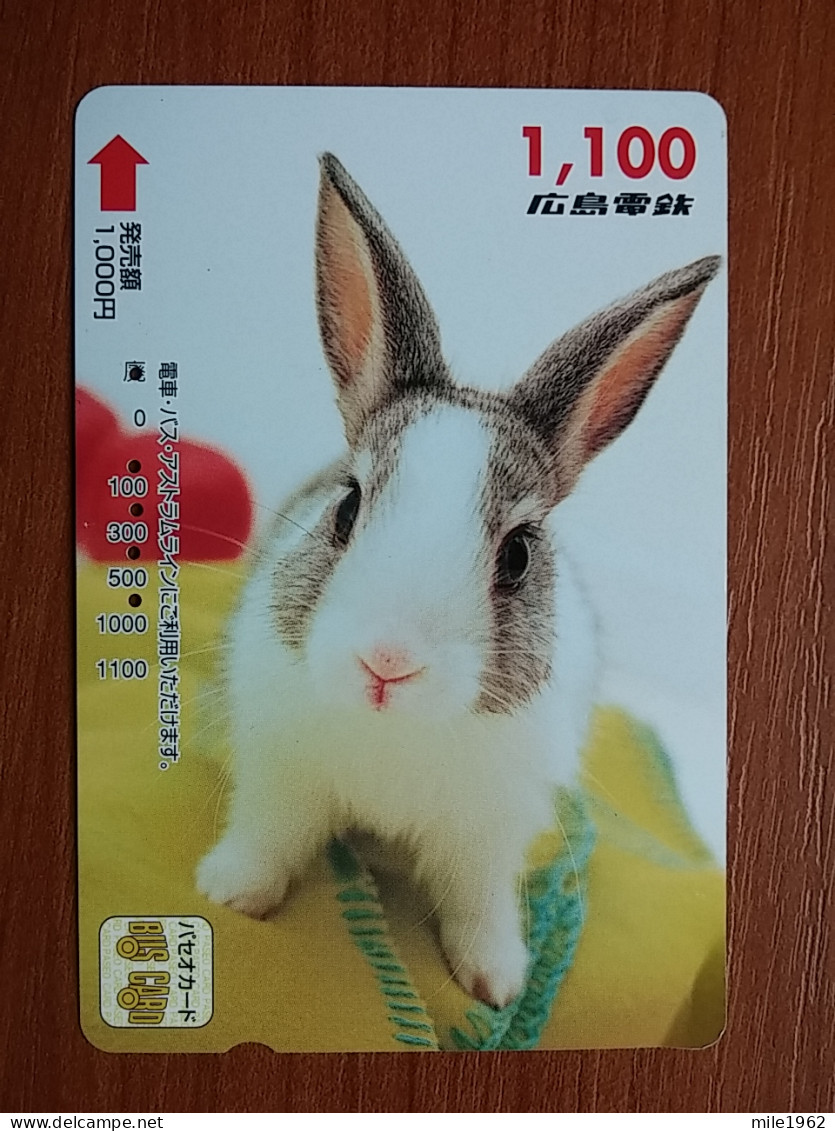 T-429 - JAPAN, Japon, Nipon, Carte Prepayee, Prepaid, Animal, Rabbit, Lapin - Kaninchen