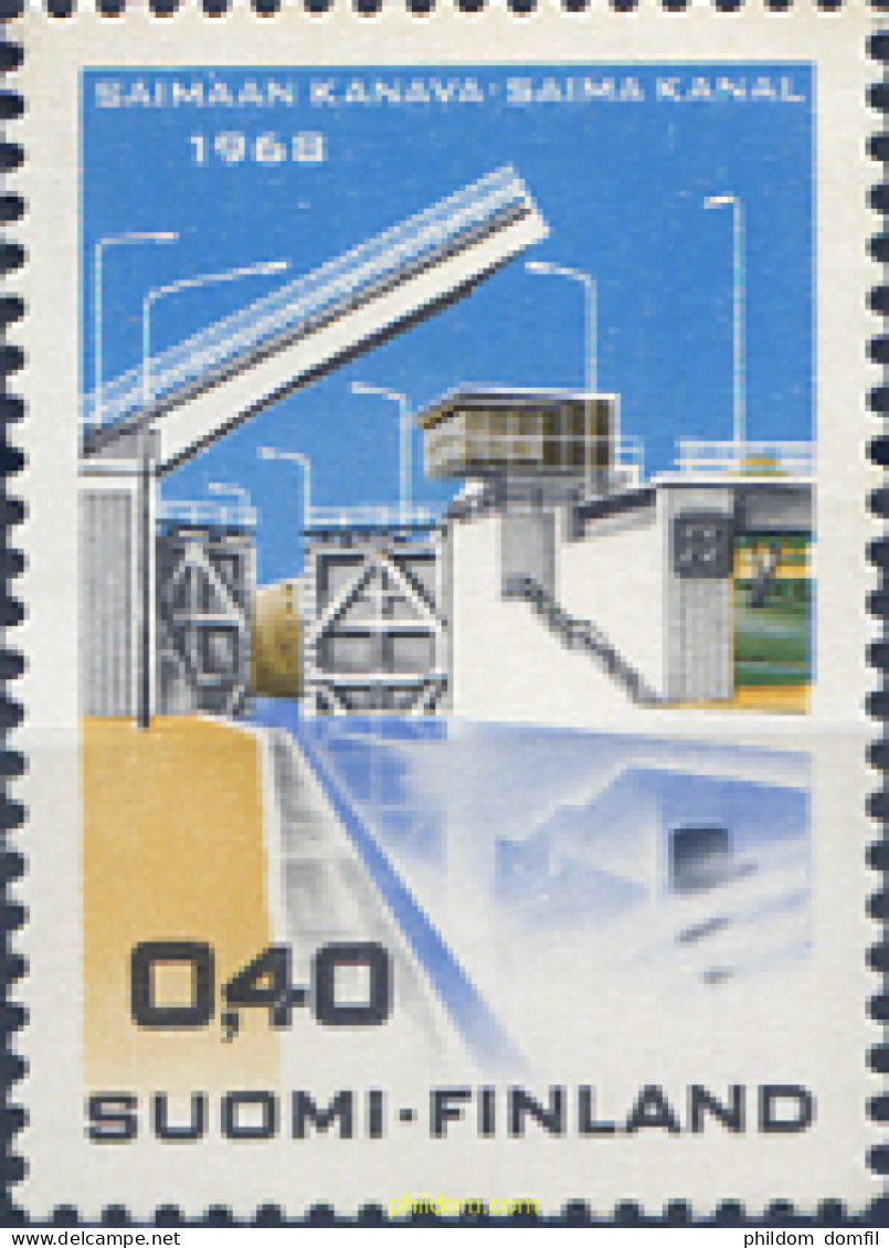102864 MNH FINLANDIA 1968 APERTURA DEL CANAL DE SAIMA - Neufs