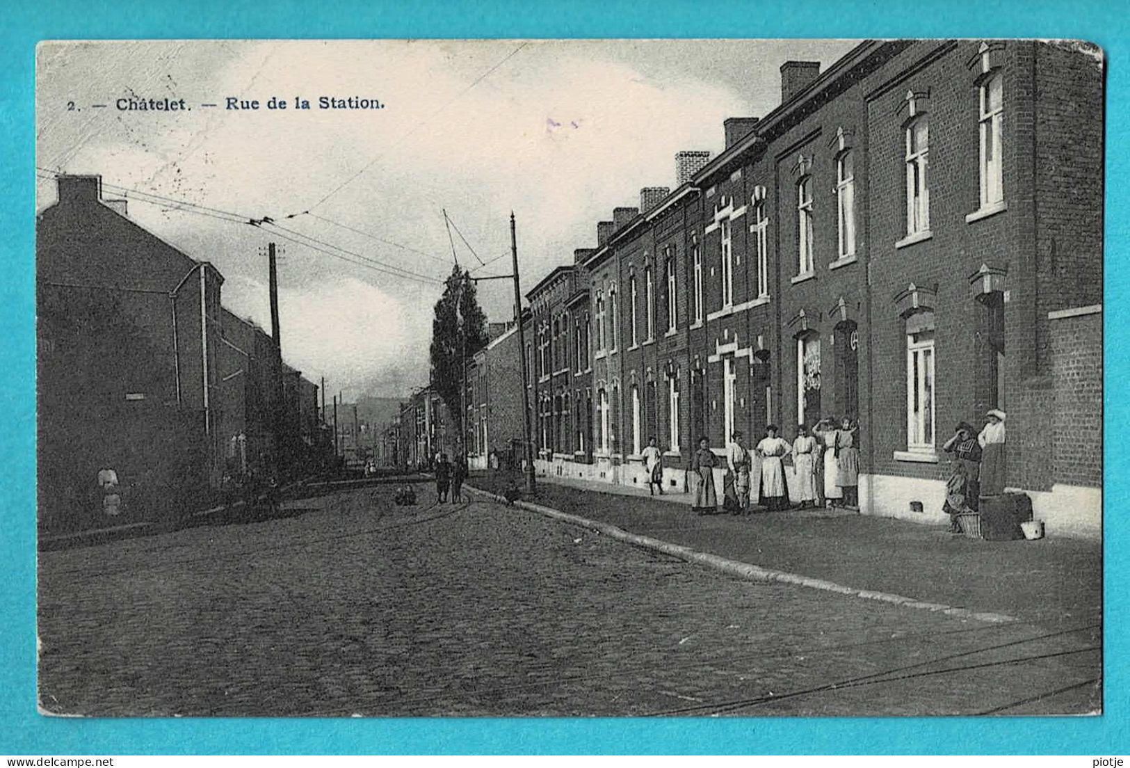 * Chatelet (Hainaut - La Wallonie) * (Phot H. Bertels, Nr 2) Rue De La Station, Animée, Unique, Old, Rare, TOP - Châtelet