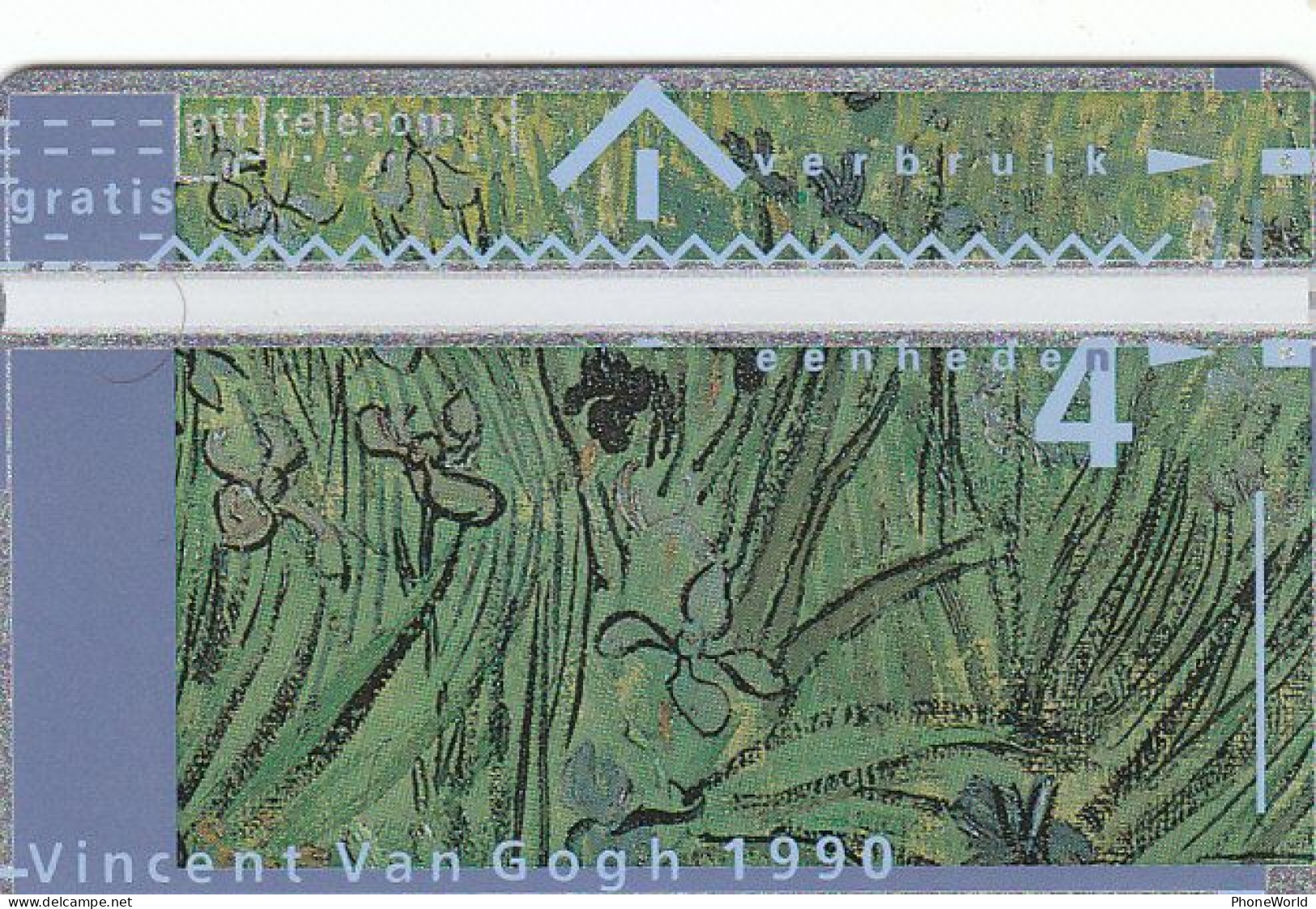 KPN, Paintings, Vincent Van Gogh 1990, #003A, Mint - Públicas