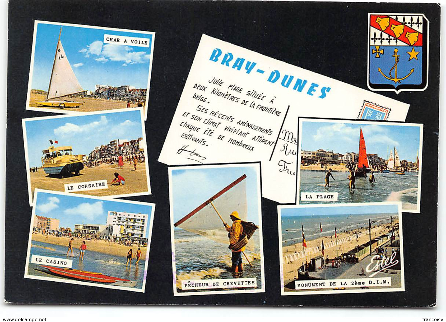 Bray-Dunes. Souvenir De.... Edit Estel Multivues. Amphibie Le Corsaire Char A Voile Casino.... - Bray-Dunes
