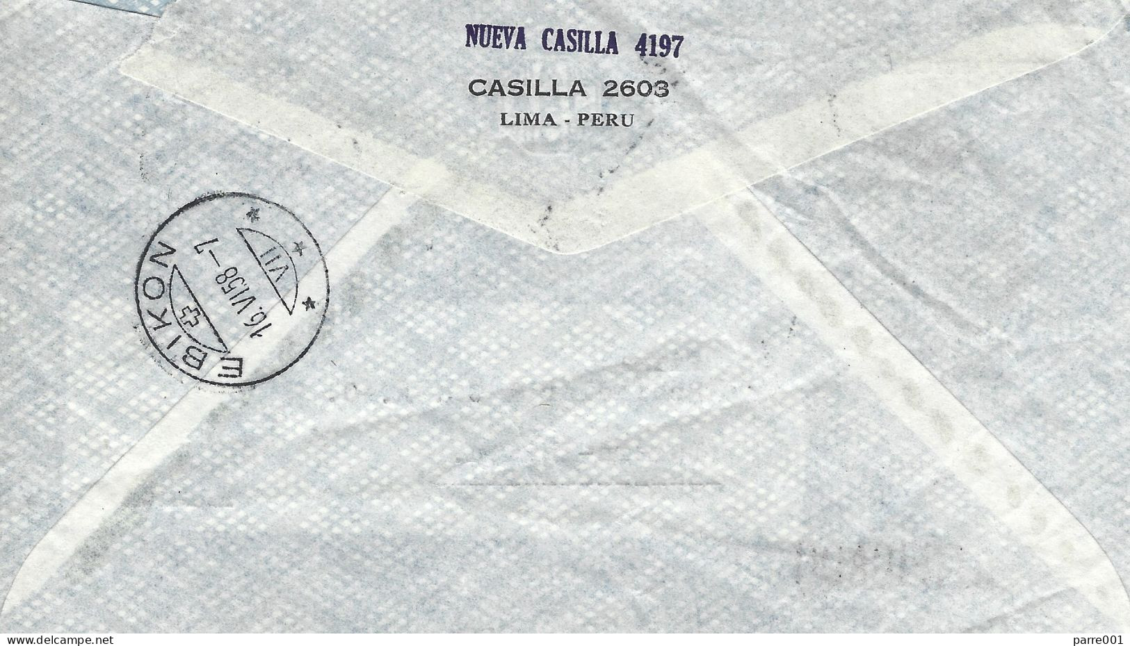 Peru 1958 Lima Cigarettes Tumbes Tobacco Growing Area Registered Cover - Tabak