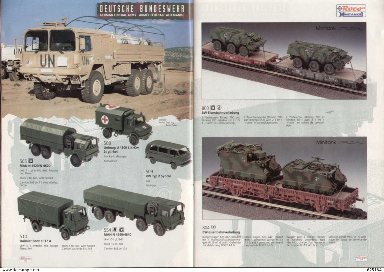 Catalogue ROCO Minitanks 1994-95 Einfach Starh - German