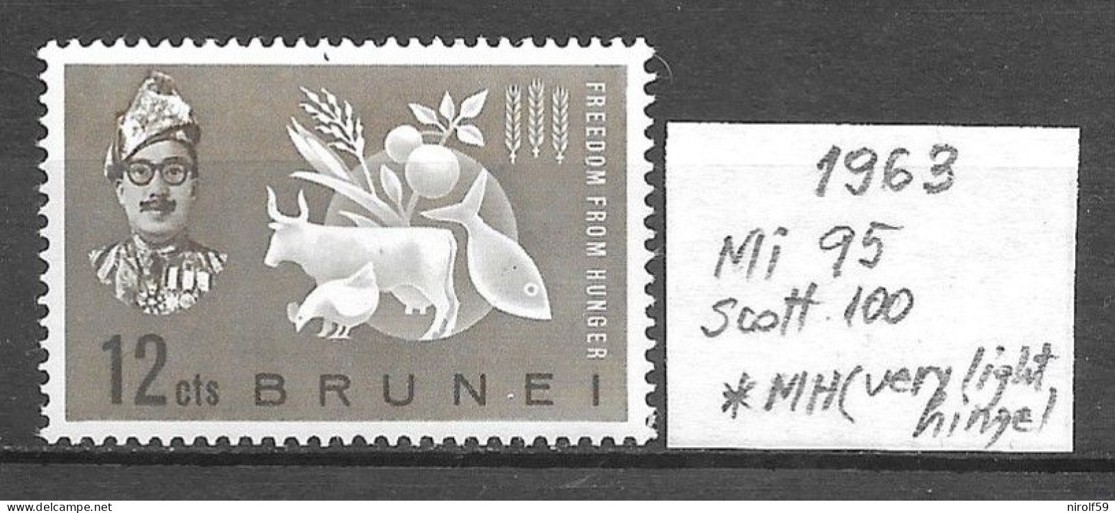 Brunei 1963 - Michel 95,Scott 100,MH (very Light Hinge) - Brunei (1984-...)