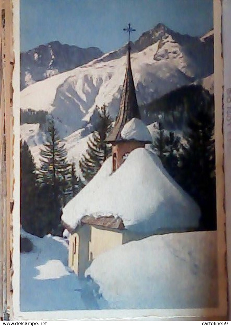 SUISSE GR Sedrun - Cavorgia KAPELLE  EGLISE KIRCHE CON NEVE   N1930  JR4997 - Cunter