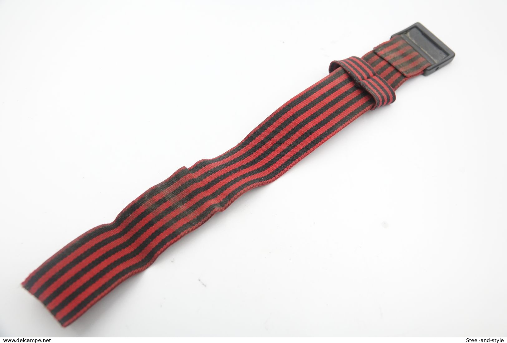 Watches : SWATCH : PARTS - POP SWATCH Band Red Zebra - Nr. : PWBK109 - Original - Excelent - 1989 - Moderne Uhren