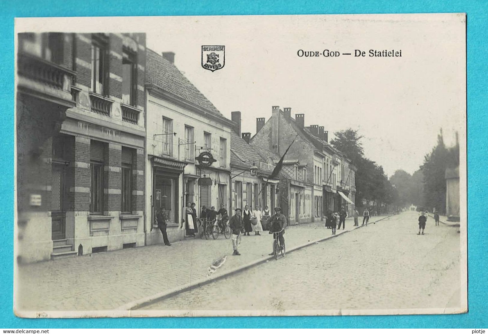 * Oude God - Vieux Dieu (Mortsel - Antwerpen) * (Berchem Anvers) De Statielei, Animée, Vélo, Unique, TOP, Rare, Zeldzaam - Mortsel