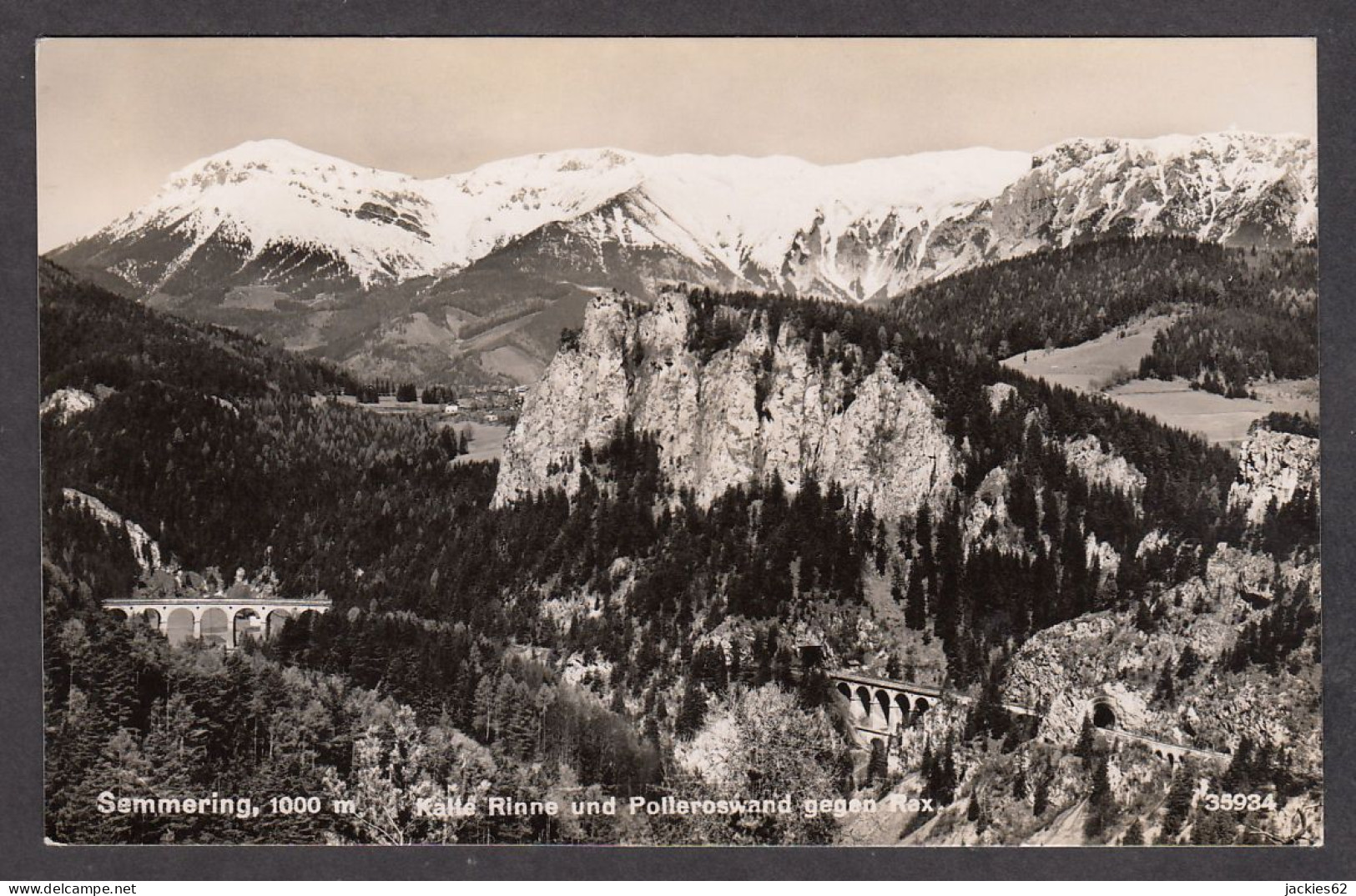 086721/ SEMMERING, Kalle Rinne Und Polleroswand Gegen Rax - Semmering