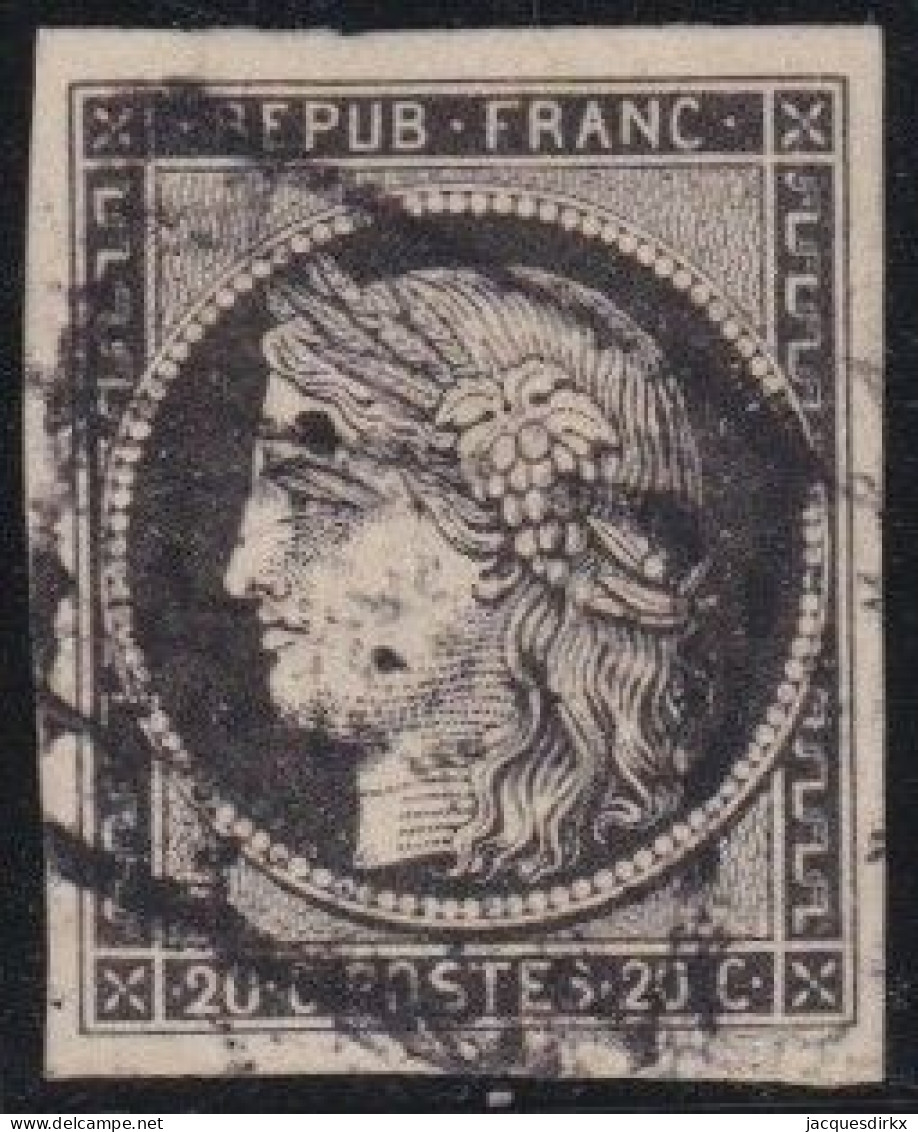 France  .  Y&T   .     3  (2 Scans)       .   O      .    Oblitéré - 1849-1850 Cérès