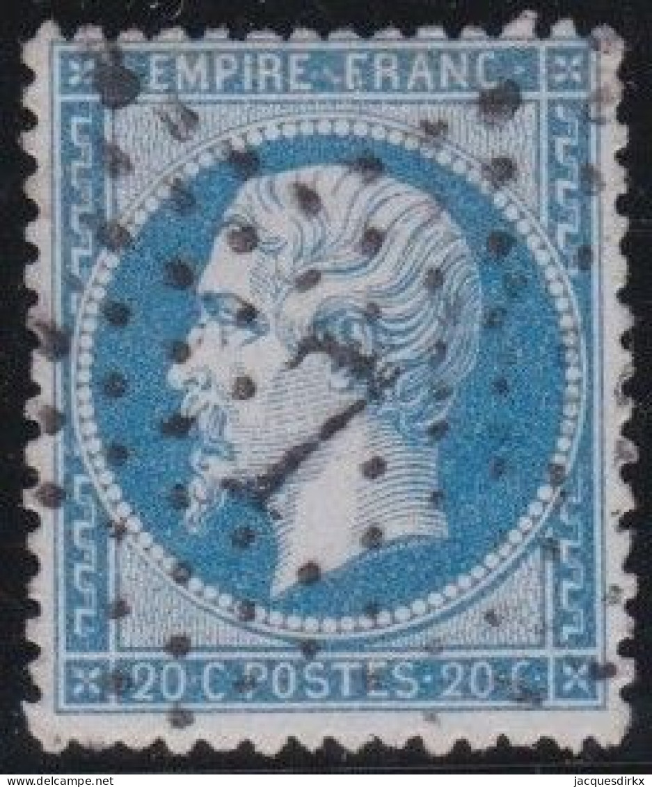 France  .  Y&T   .     22      .   O      .    Oblitéré - 1862 Napoléon III