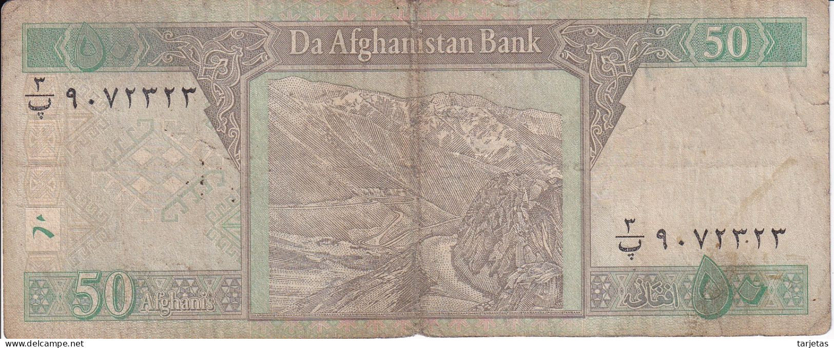 BILLETE DE AFGANISTAN DE 50 AFGHANIS DEL AÑO 2002 (BANKNOTE) - Afghanistán