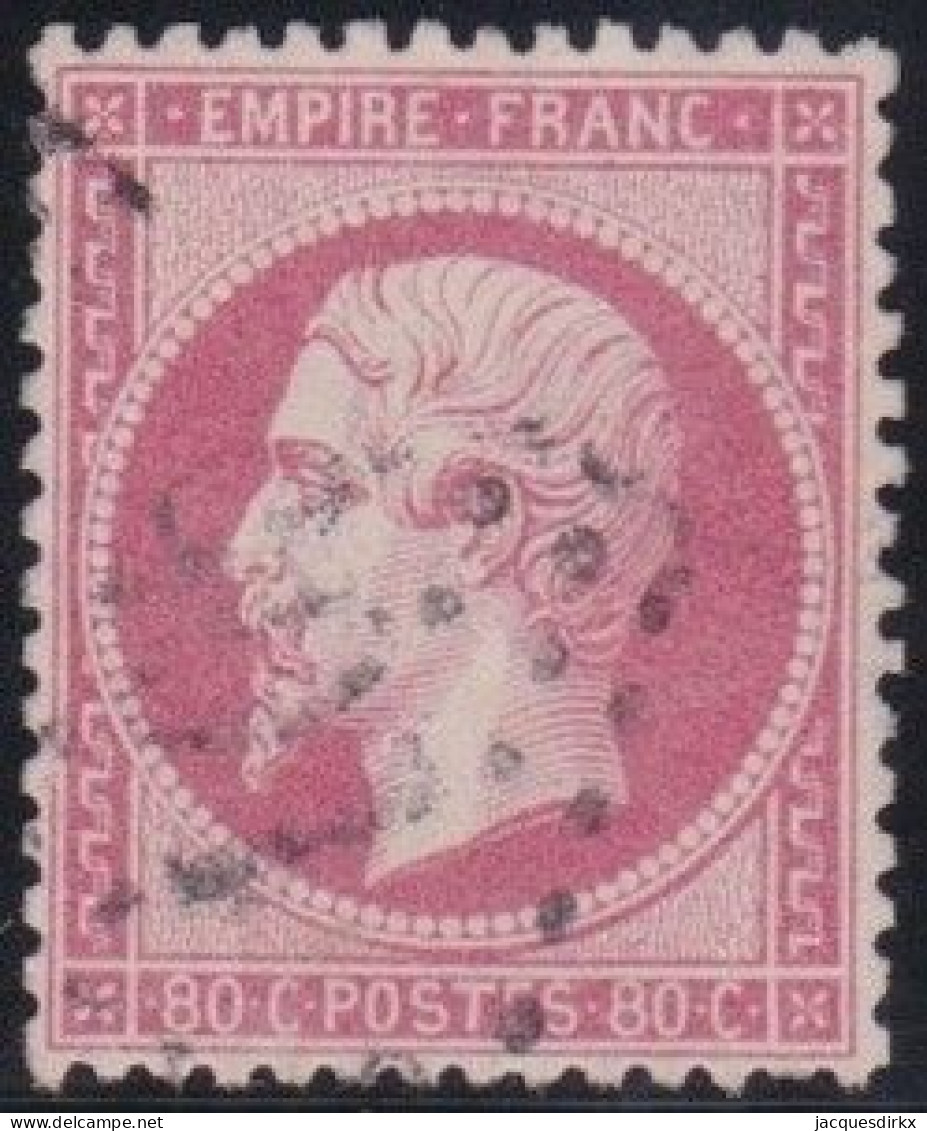 France  .  Y&T   .     24  (2 Scans)       .   O      .    Oblitéré - 1862 Napoléon III