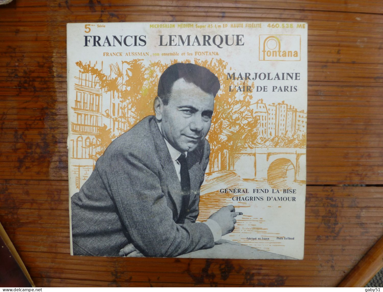 Francis Lemarque Marjolaine, 460 538 - 45 Rpm - Maxi-Single