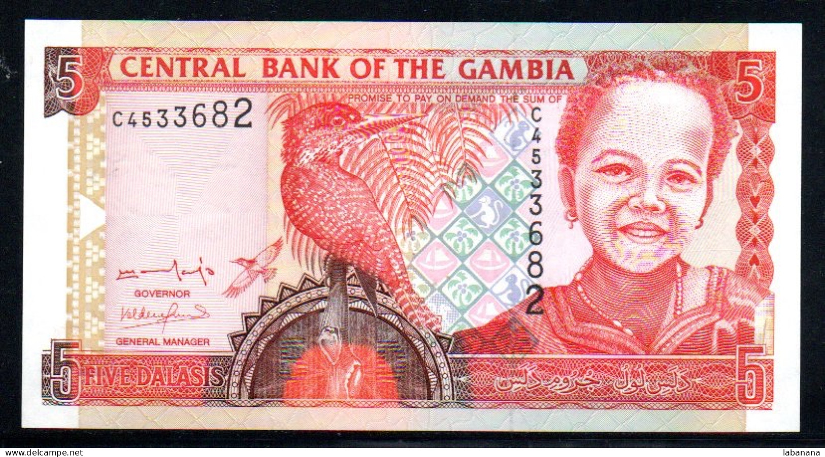 659-Gambie 5 Dalasis 1996 C453 Neuf/unc - Gambia