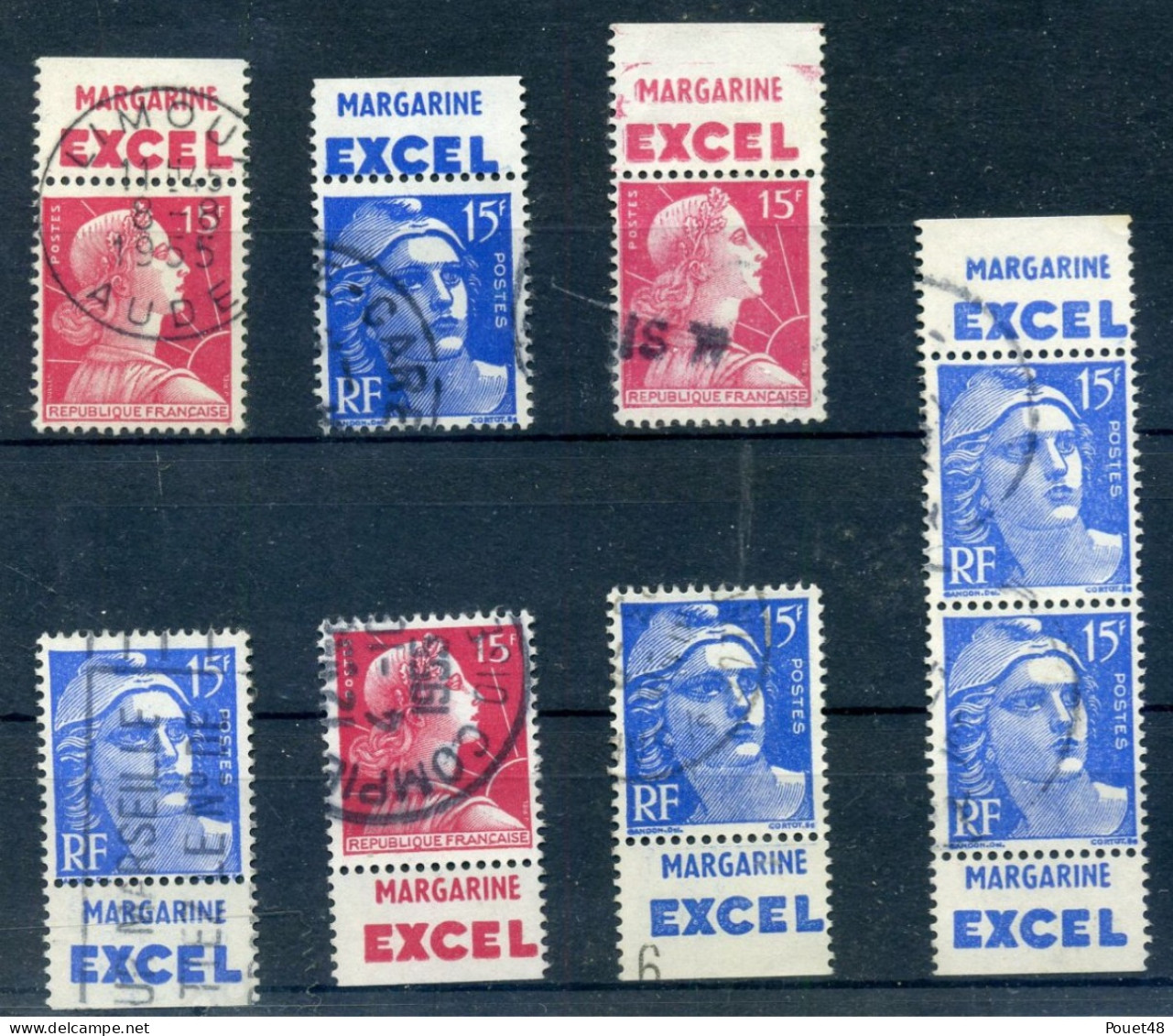 Publicité - Margarine EXCEL - N°  886. 1011b - Used Stamps