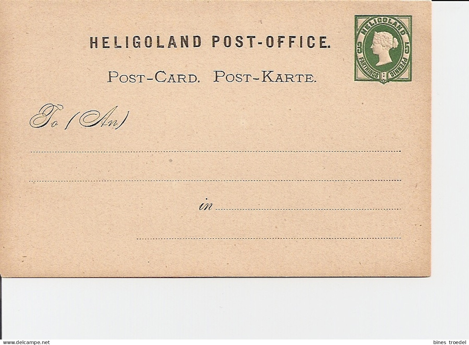 Helgoland P 1 ** -  3 Farthing, 5 Pf. Victoria - Helgoland