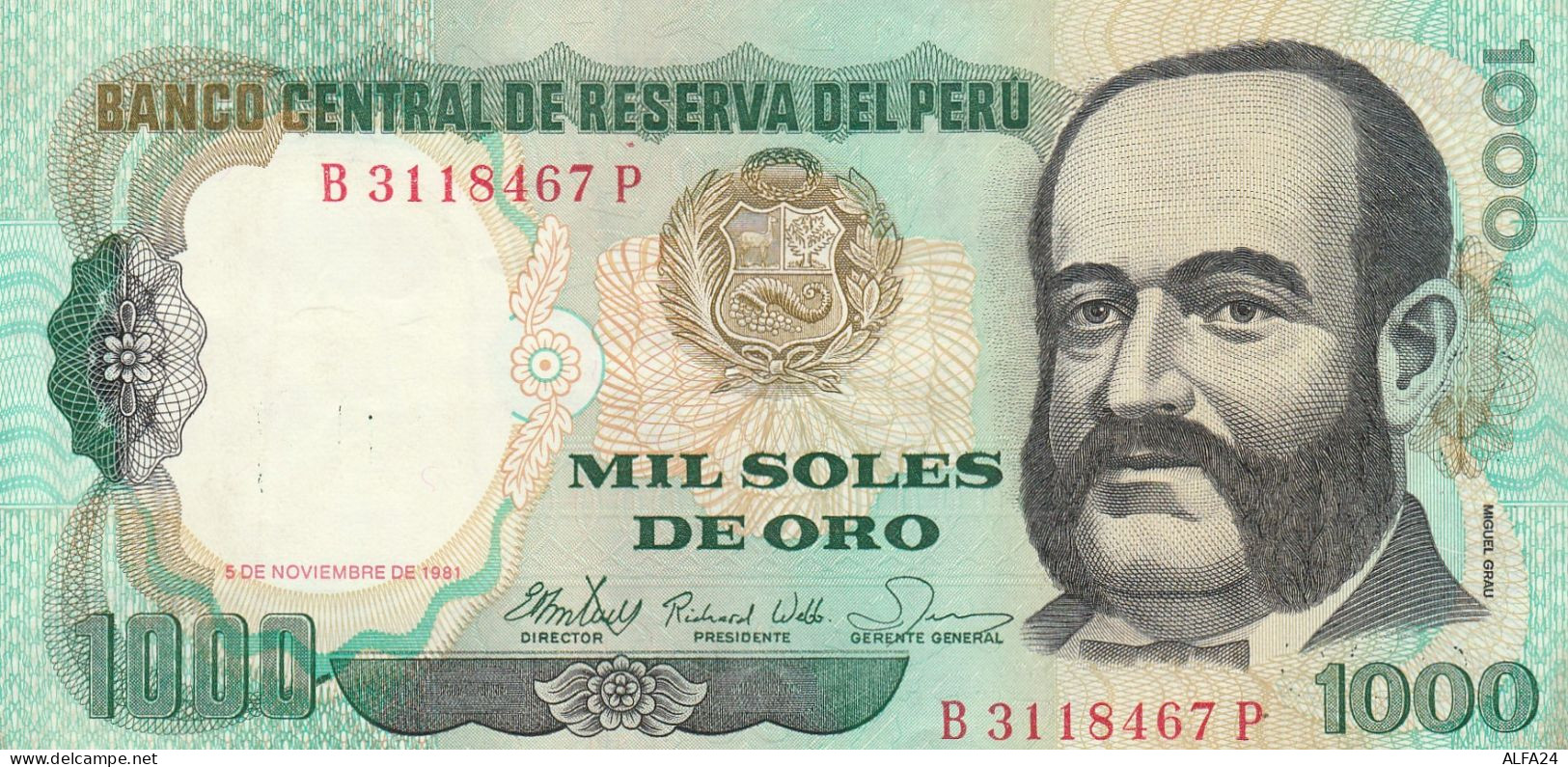 PERU' 1000 SOLES 1981 - VF (24A - Peru