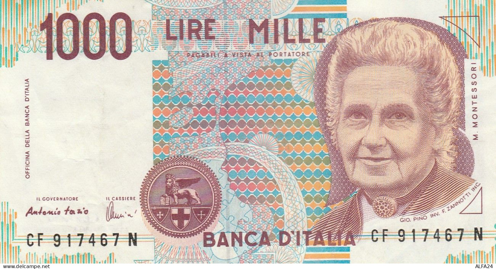 ITALIA LIRE 1000 MONTESORI-VF (30A - 10.000 Lire