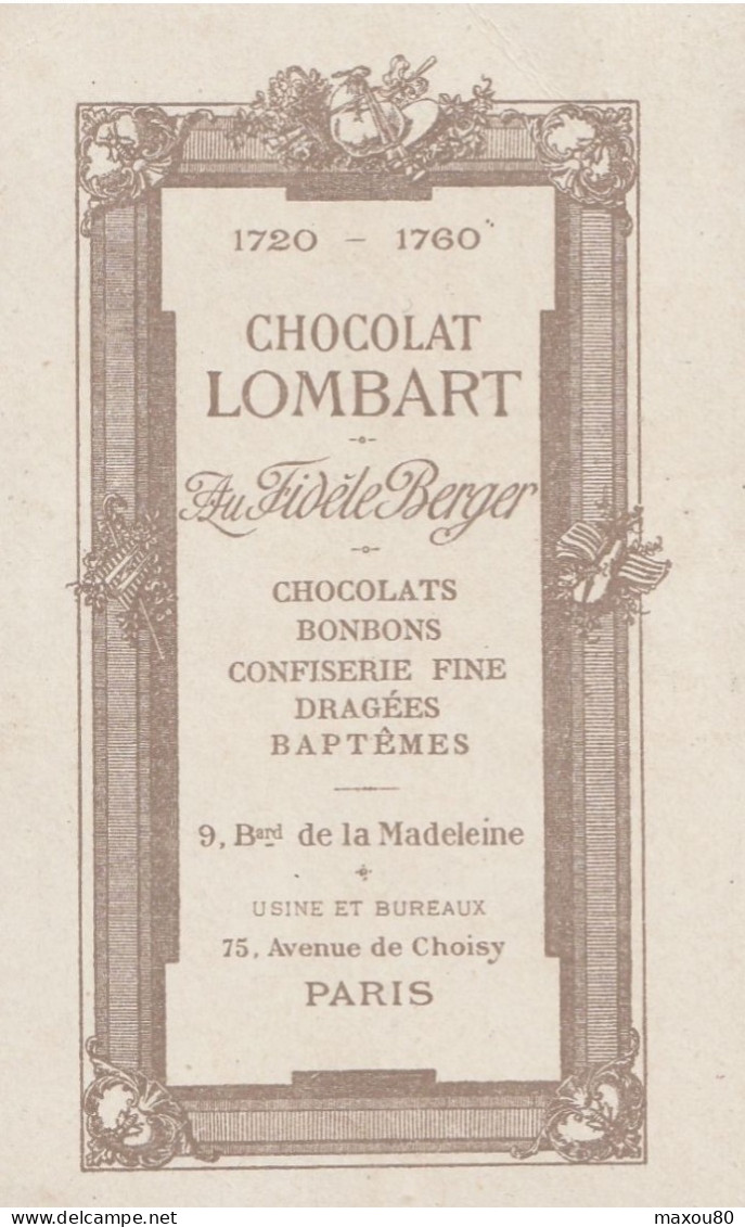 Chromo  CHOCOLAT LOMBART  ( Charles VIII ) - Lombart