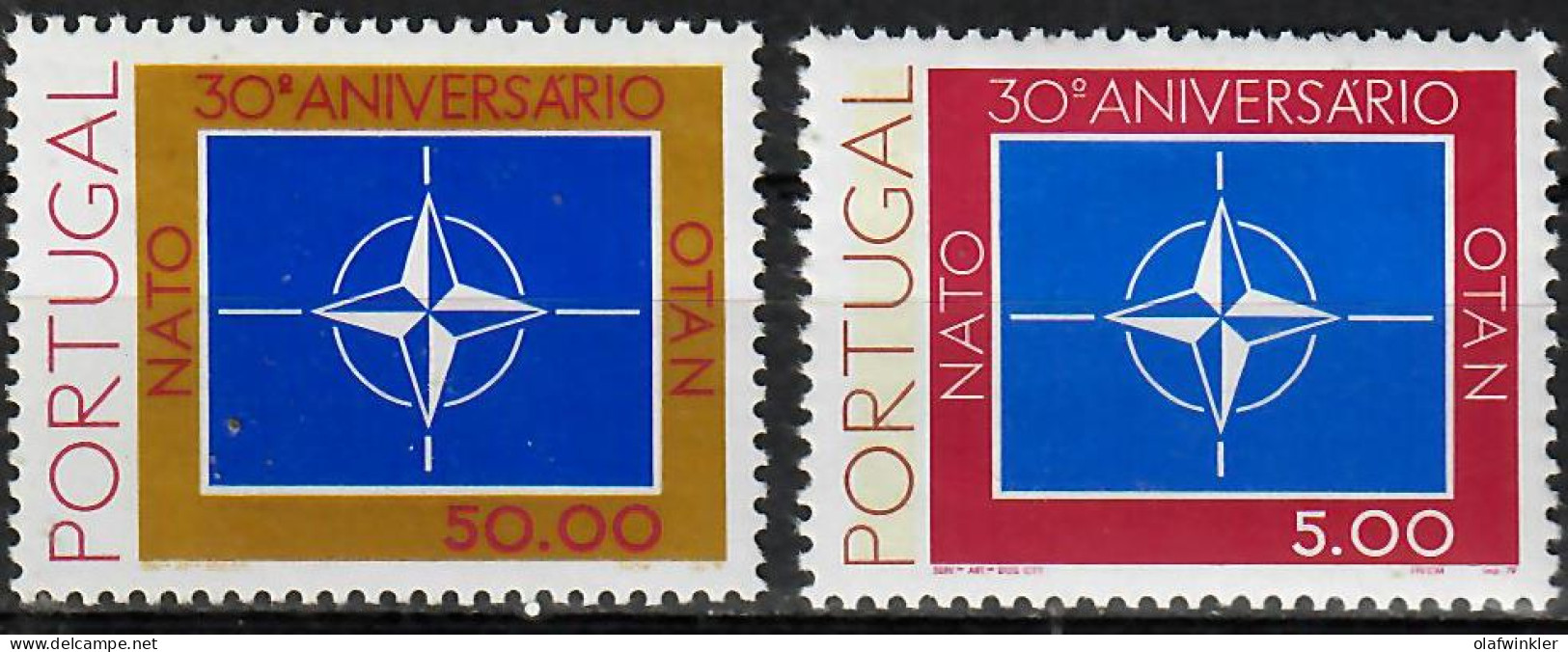 1979 30.° Aniversário Da OTAN AF 1421-2 / Sc 1421-2 / YT 1419-20 / Mi 1439-40 Novo / MNH / Neuf / Postfrisch [zro] - Neufs