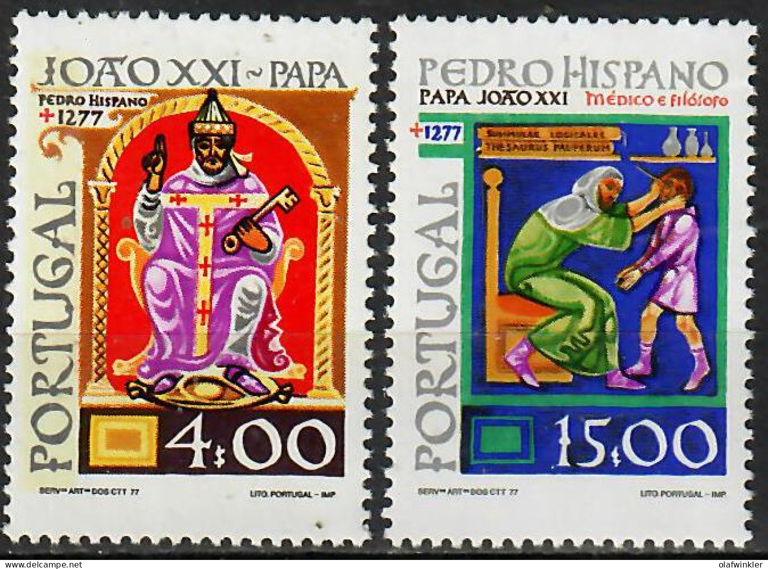 1977 Papa João XXI AF 1332-3 / Sc 1334-5 / YT 1342-3 / Mi 1362-3 Novo / MNH / Neuf / Postfrisch [zro] - Neufs