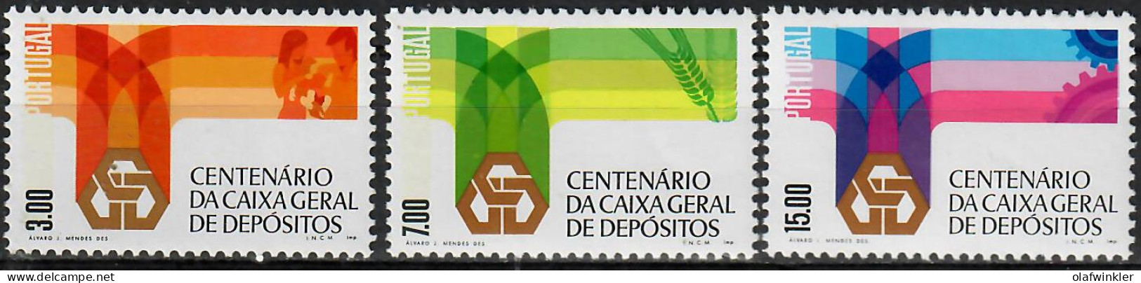 1976 Caixa Geral De Depósitos AF 1302-4 / Sc 1304-6 / YT 1312-4 / Mi 1332-4 Novo / MNH / Neuf / Postfrisch [zro] - Nuovi