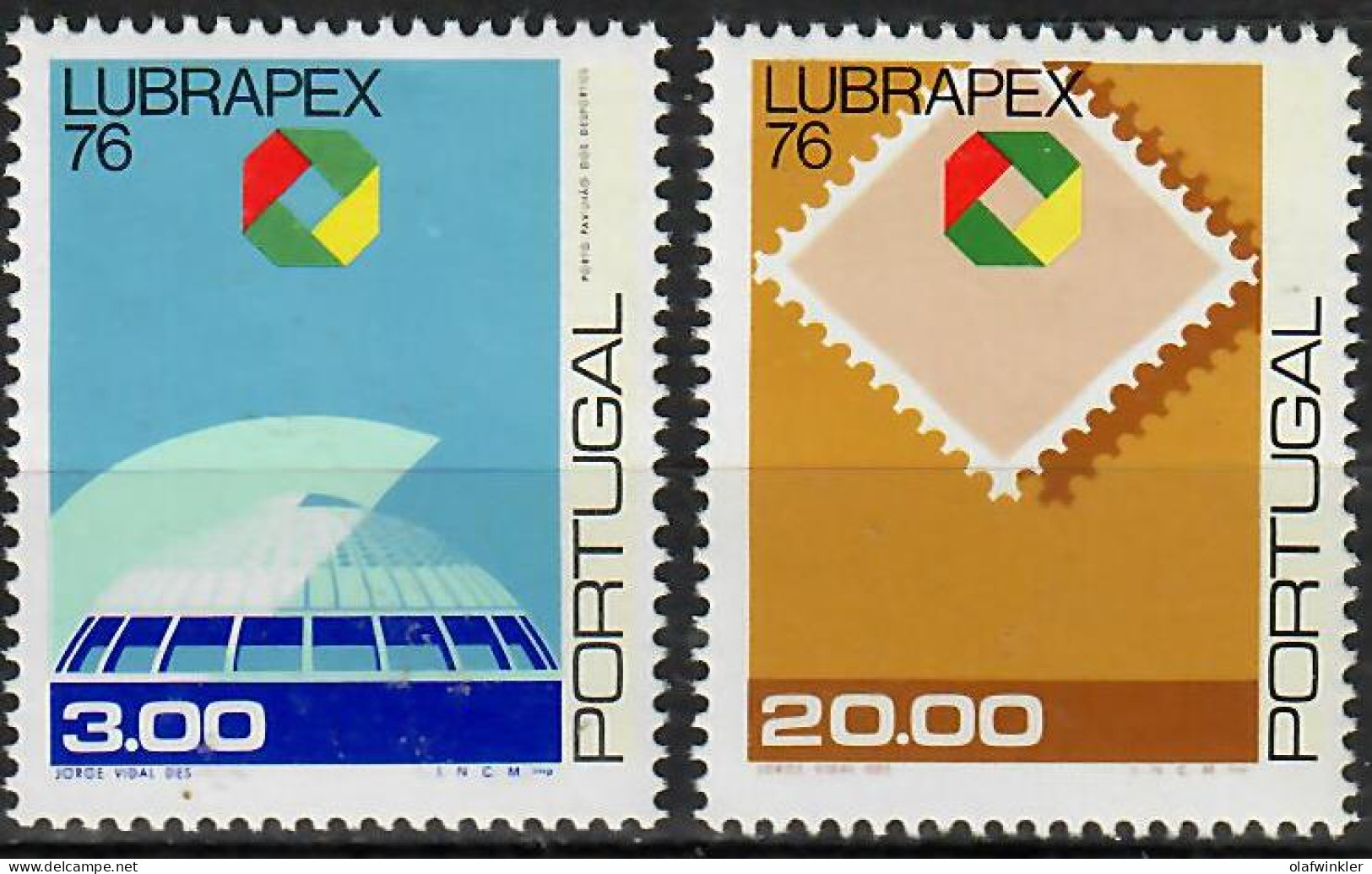 1976 Lubrapex '76 AF 1300-1 / Sc 1302-3 / YT 1310-1 / Mi 1330y-1y Novo / MNH / Neuf / Postfrisch [zro] - Nuovi