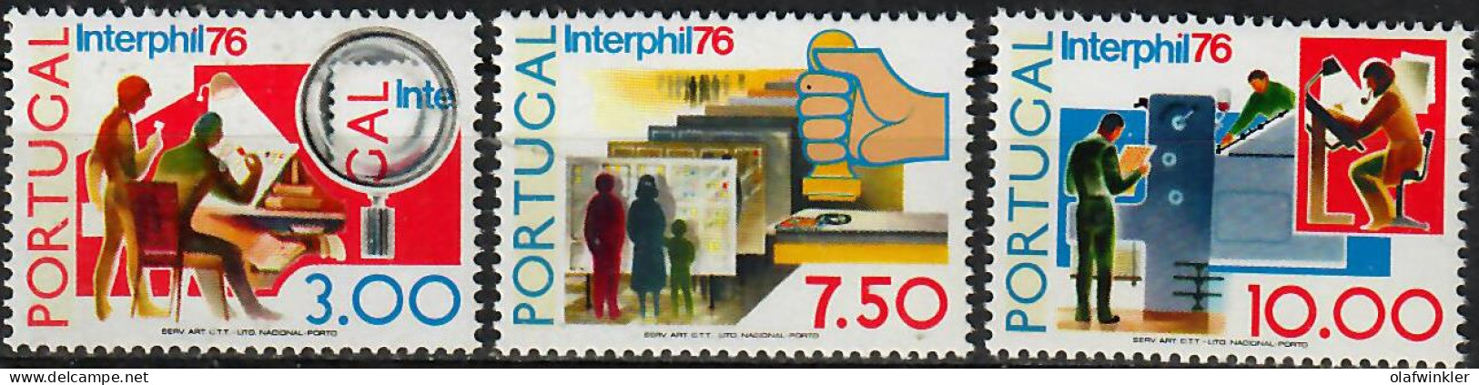 1976 INTERPHIL-76 AF 1283-5 / Sc 1285-7 / YT 1293-5 / Mi 1313-5 Novo / MNH / Neuf / Postfrisch [zro] - Neufs