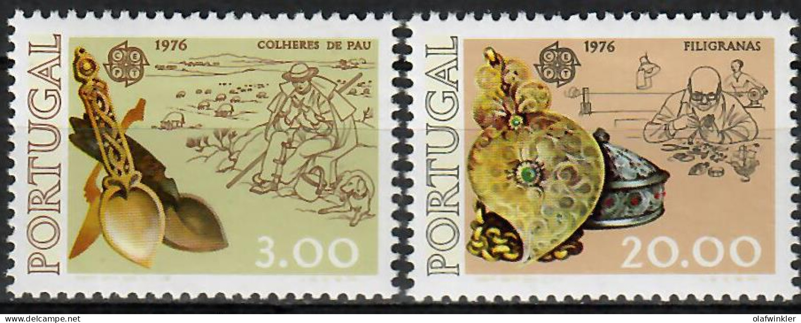 1976 Europa AF 1281-2 / Sc 1283-4 / YT 1291-2 / Mi 1311-2 Novo / MNH  / Neuf / Postfrisch [zro] - Neufs