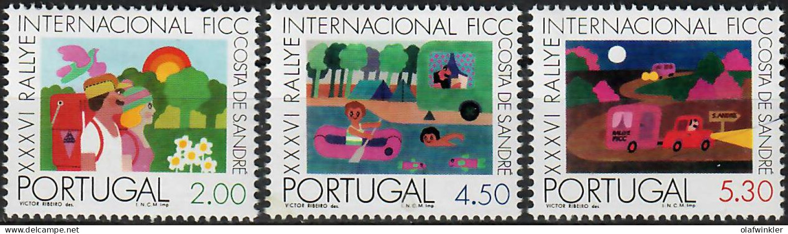 1975 36.o Rallye De FICC AF 1255-7 / Sc 1257-9 / YT 1265-7 / Mi 1285-7 Novo / MNH / Neuf / Postfrisch [zro] - Neufs