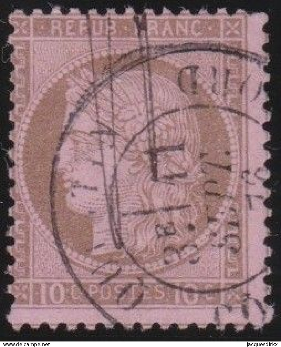 France  .  Y&T   .     54     .   O      .    Oblitéré - 1871-1875 Cérès