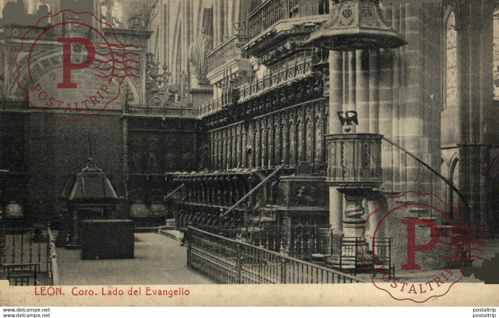 León Coro Lado Del Evangelio Castilla Y León. España Spain - León