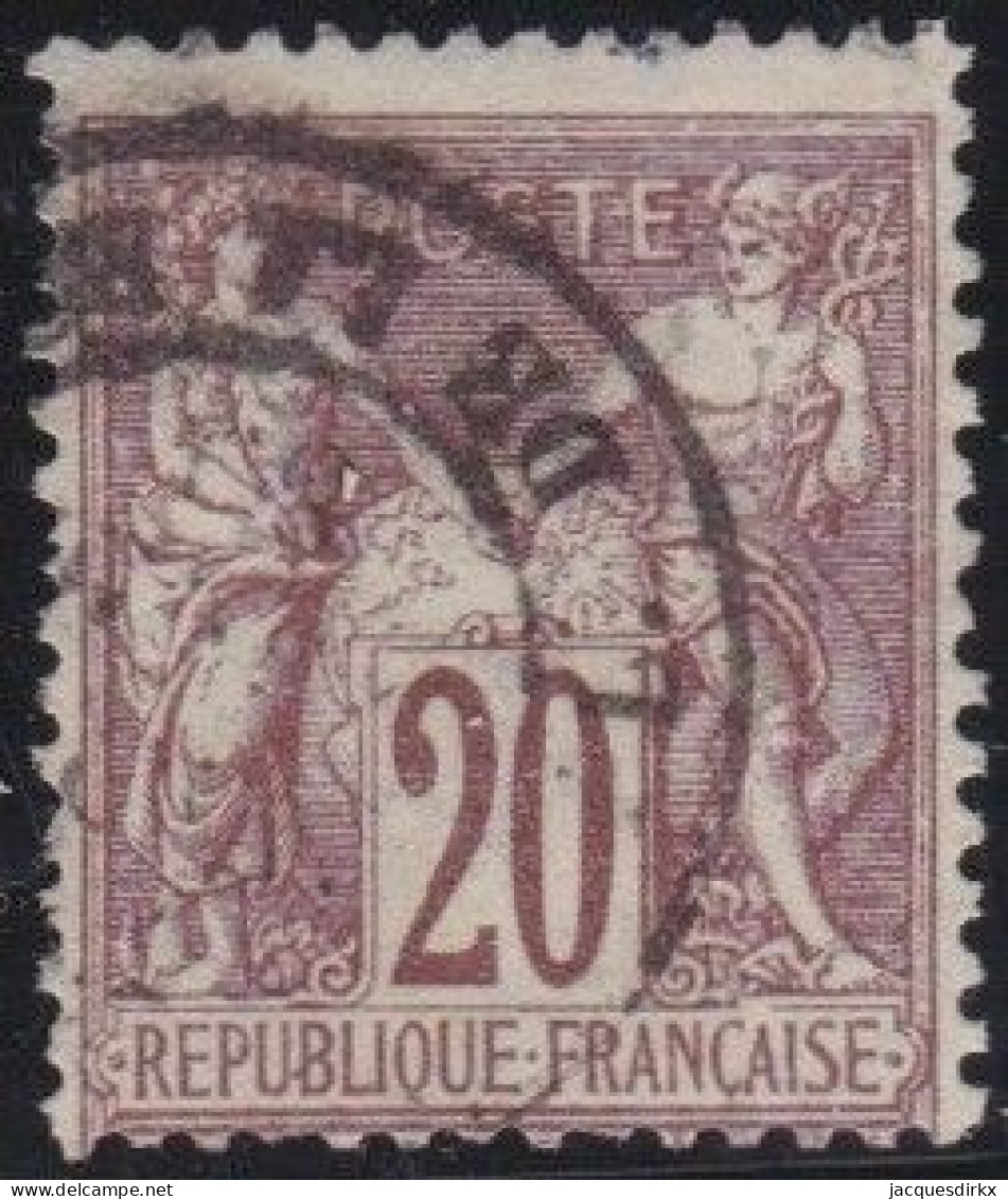 France  .  Y&T   .     67    .   O      .    Oblitéré - 1876-1878 Sage (Type I)