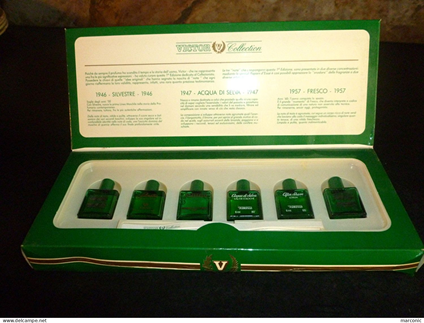 Coffret 6 Miniatures X 6ml  VICTOR COLLECTION - Miniaturen Flesjes Heer (met Doos)