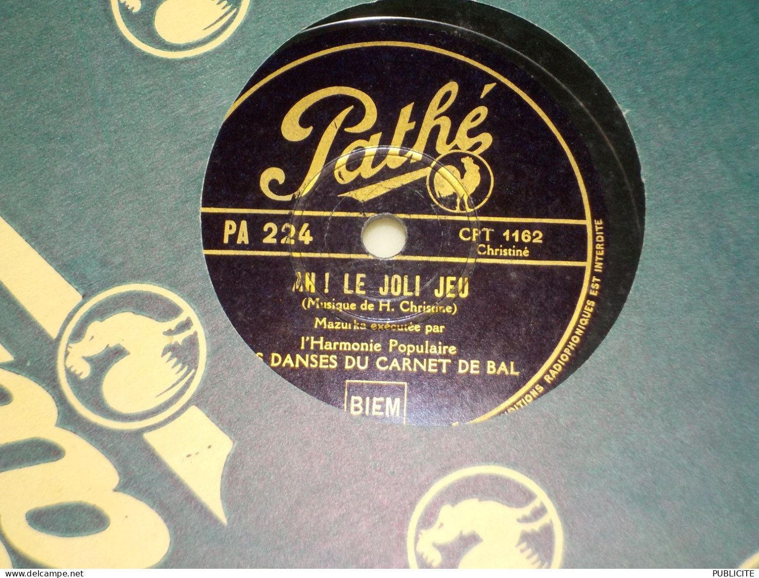 DISQUE 78 TOURS POLKA ET MAZUKA  LES DANCES DU CARNET DE BAL - 78 Rpm - Gramophone Records