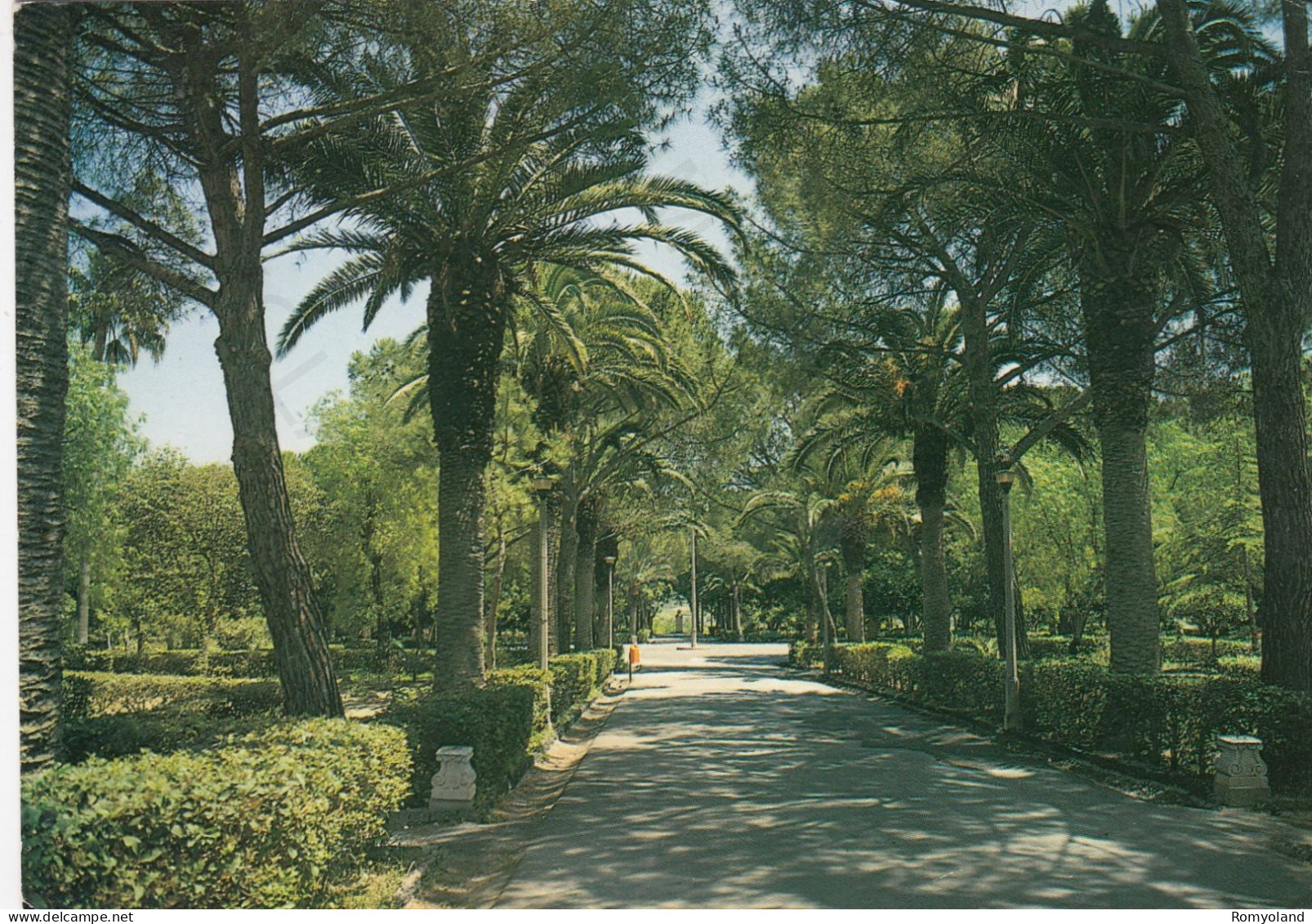 CARTOLINA  VITTORIA,RAGUSA,SICILIA-VILLA COMUNALE-STORIA,MEMORIA,RELIGIONE,IMPERO ROMANO,BELLA ITALIA,VIAGGIATA 1985 - Ragusa