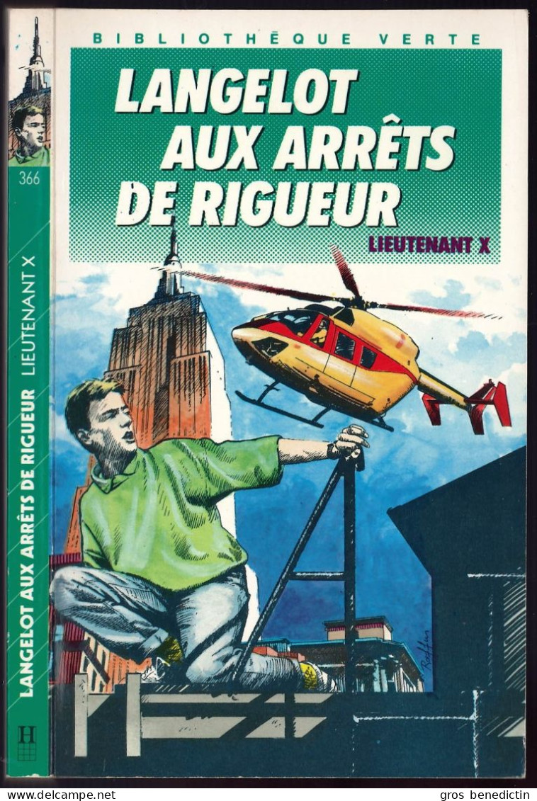 Hachette - Bibliothèque Verte - Lieutenant X - "Langelot Aux Arrêts De Rigueur" - 1988 - #Ben&Lange - Biblioteca Verde