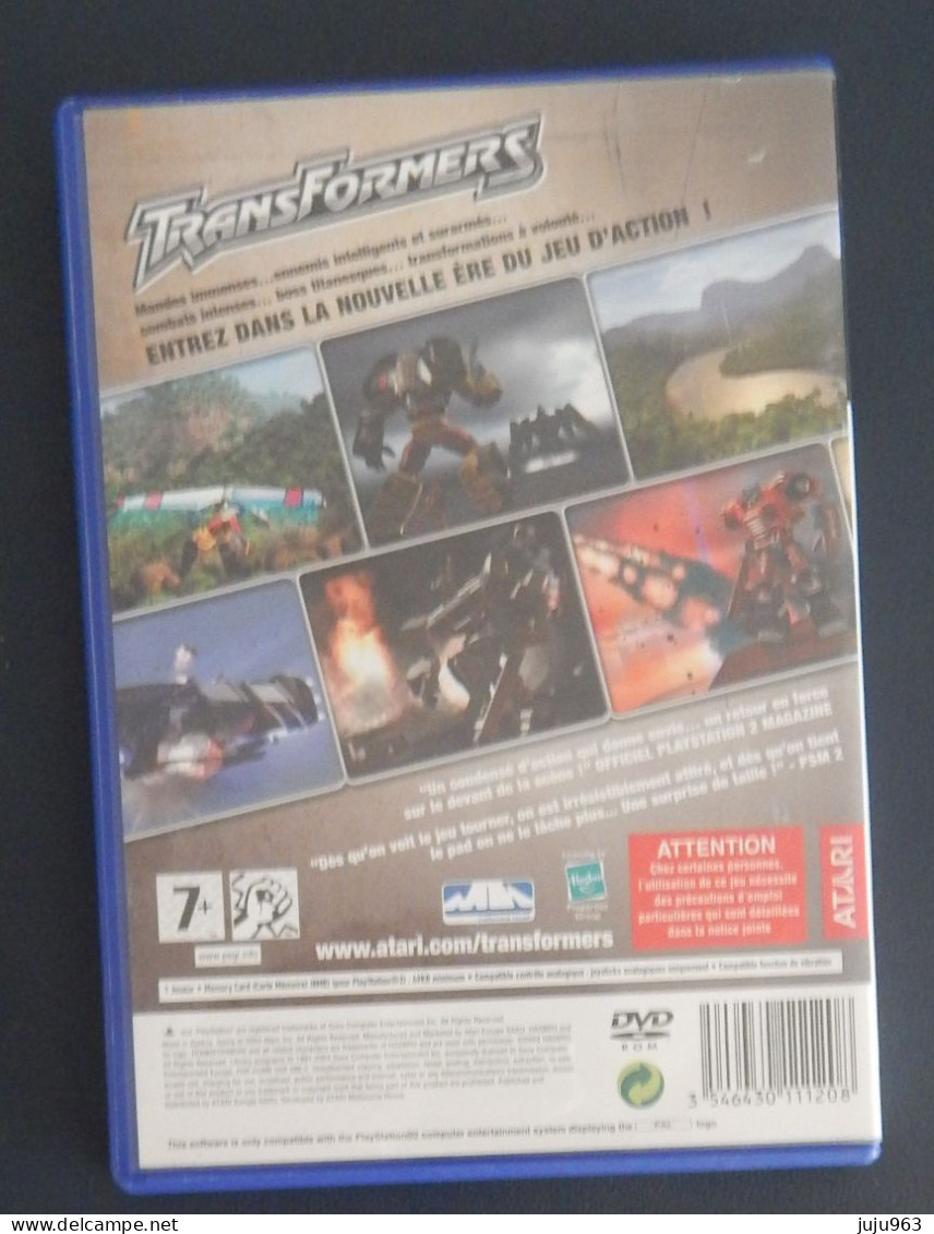 SONY PLAYSTATION 2 "TRASFORMERS" VOIR 3 SCANS OCCASION - Playstation 2