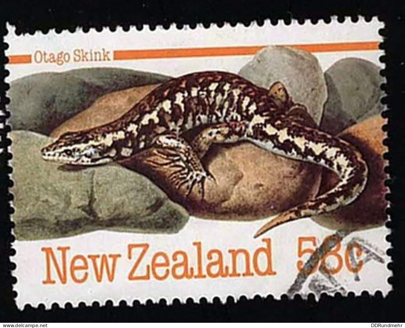 1984 Otago Skink  Michel NZ 904 Stamp Number NZ 806 Yvert Et Tellier NZ 874 Stanley Gibbons NZ 1343 - Usati