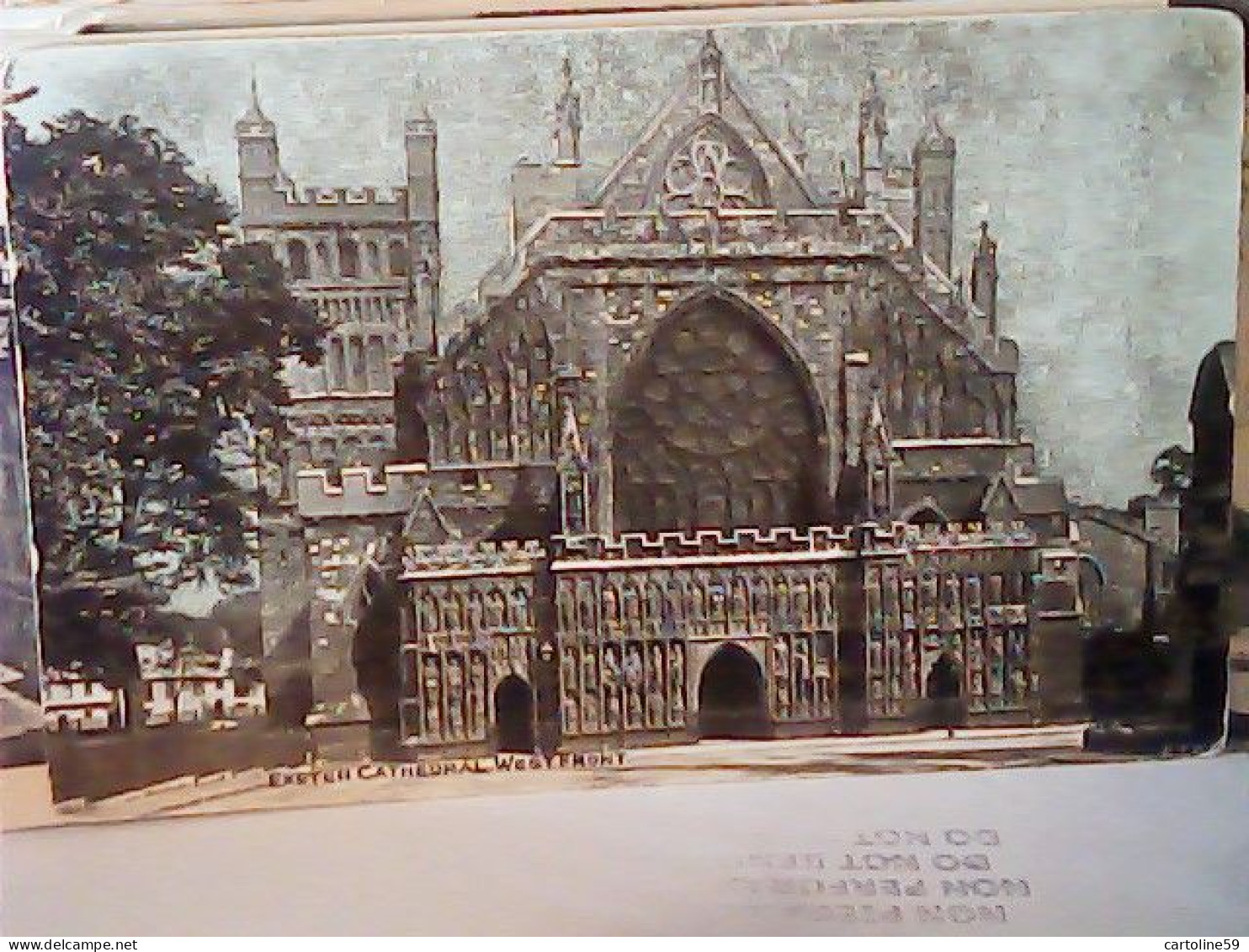 ENGLAND DEVON EXTER CATHEDRAL ILLUSTRATA  N1920 JR5010 - Exeter